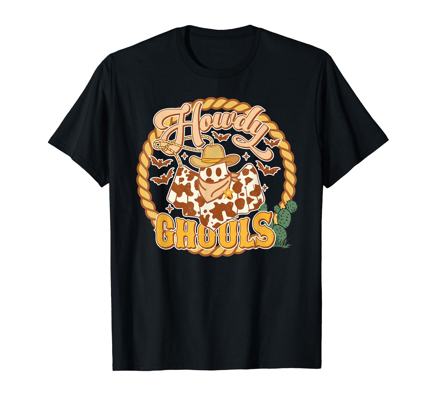 Howdy Ghouls Western Halloween Ghost T-Shirt - Streetwear Style Men Women - T-Shirt, Sweatshirt, Hoodie
