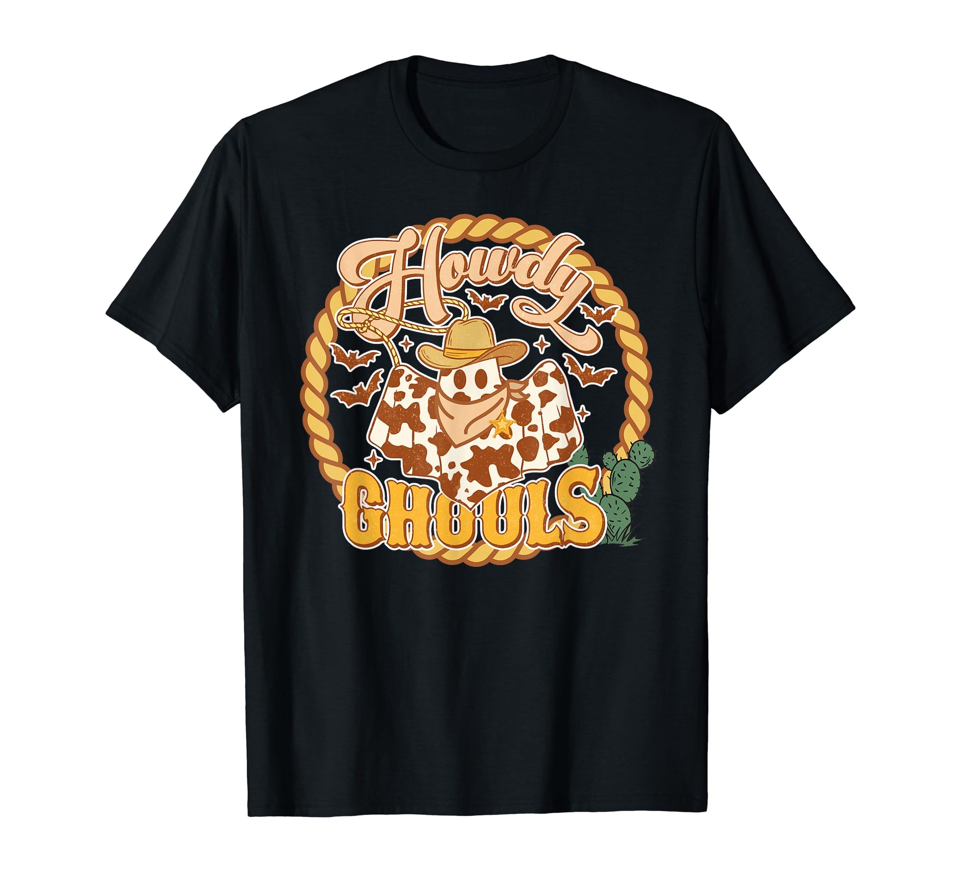 Howdy Ghouls Western Halloween Ghost T-Shirt - Streetwear Style Men Women - T-Shirt, Sweatshirt, Hoodie