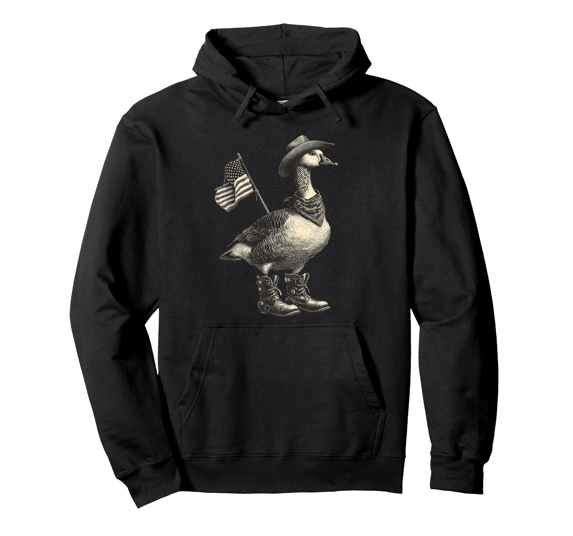 Goose Cowboy Rodeo Cowgirl Western Country Hoodie - Custom Art Print Unisex - T-Shirt, Sweatshirt, Hoodie