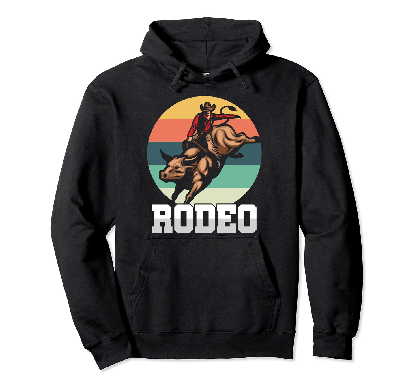 Rodeo Cowboy Bull Rider Western Country Hoodie - Custom Art Print Unisex - T-Shirt, Sweatshirt, Hoodie