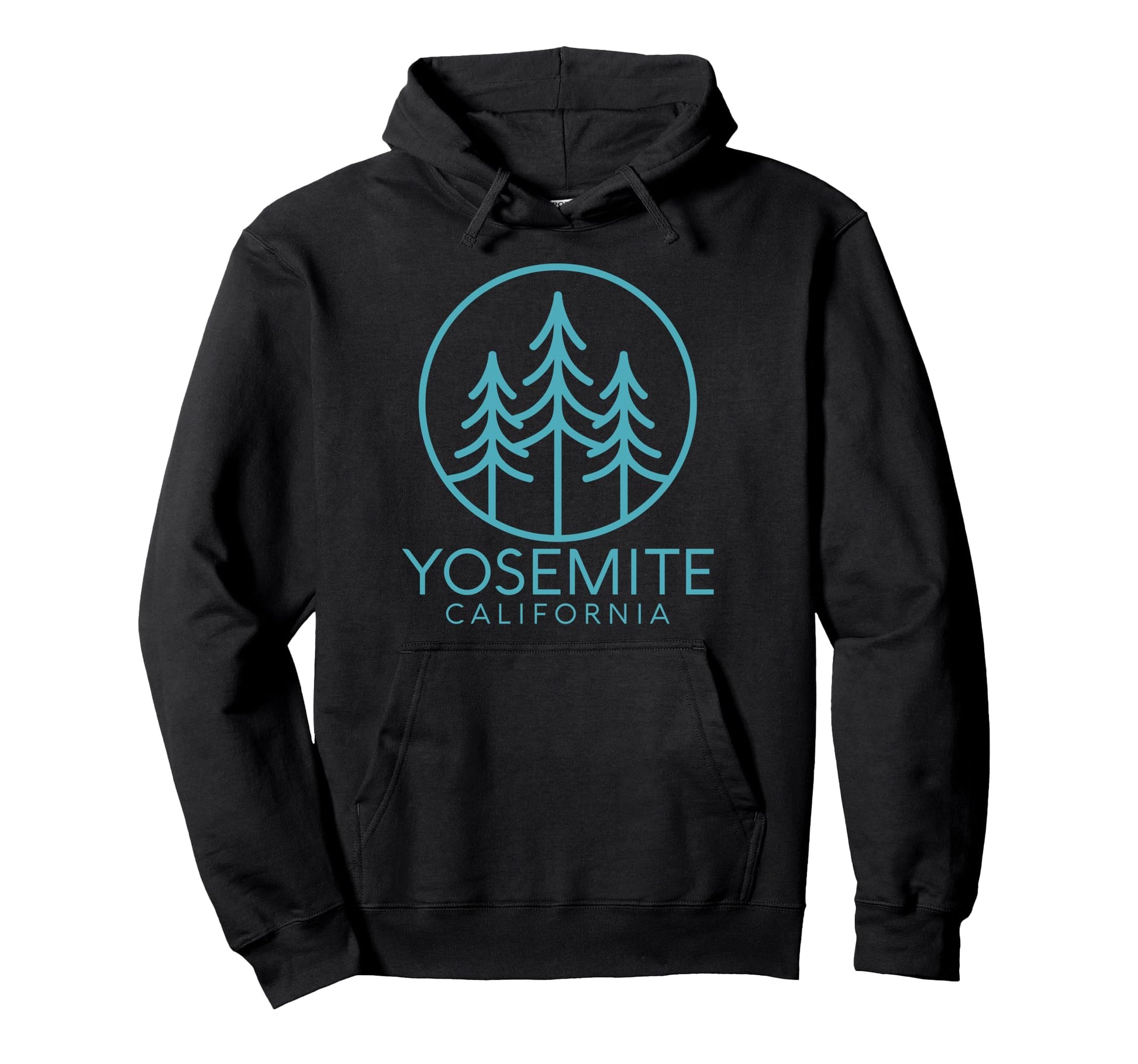 Yosemite National Park California Half Hoodie - Fun Novelty Design Unisex - T-Shirt, Sweatshirt, Hoodie