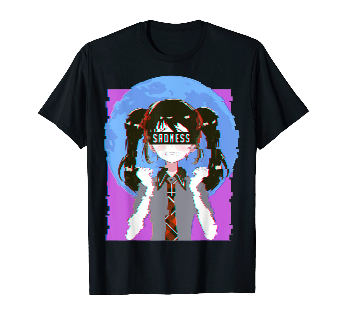 Sadness Aesthetic Goth Anime T-Shirt - Aesthetic Graphic Men Women - T-Shirt, Sweatshirt, Hoodie