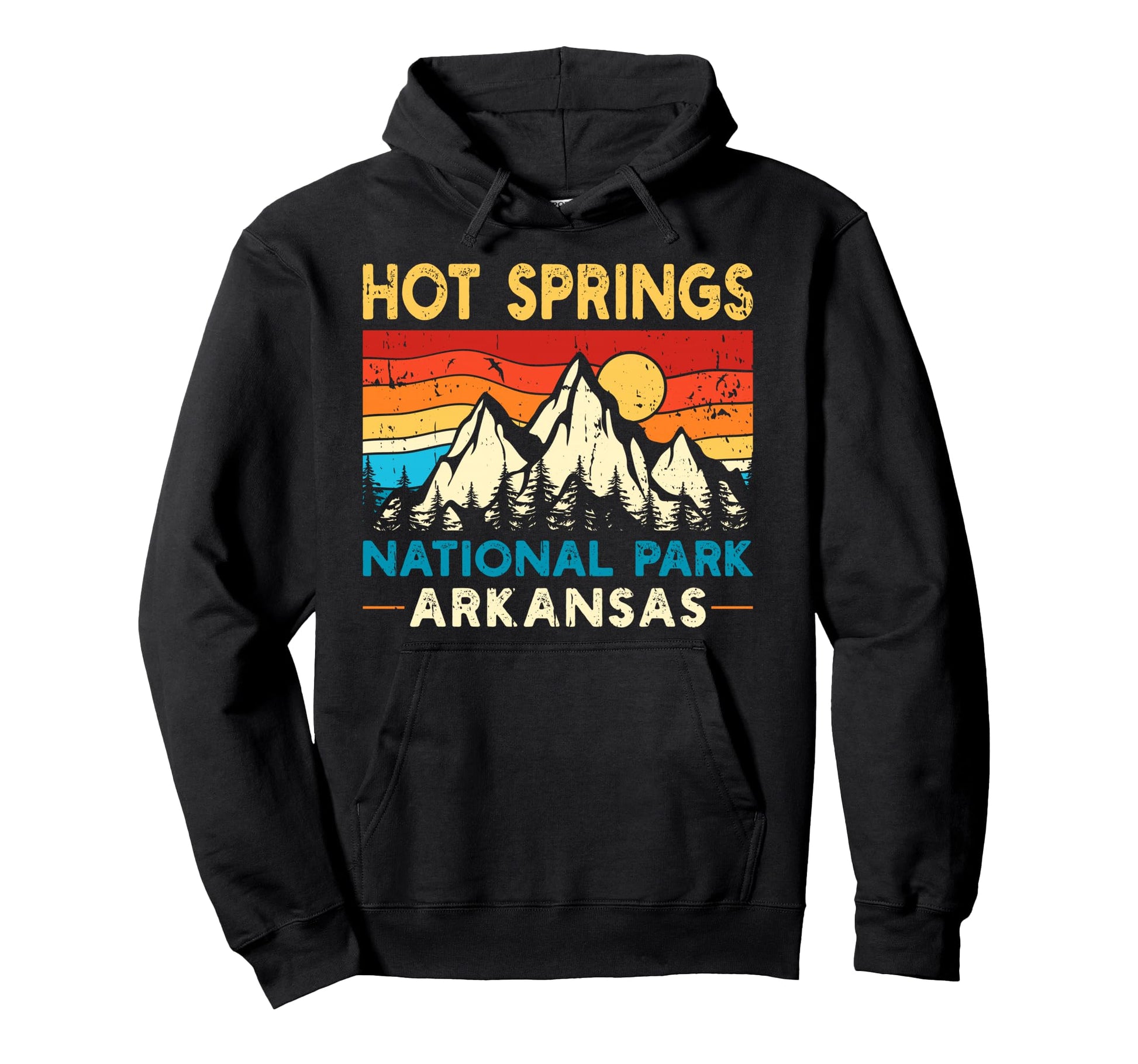 Hot Springs National Park Hoodie - Trendy Graphic for Adults - T-Shirt, Sweatshirt, Hoodie