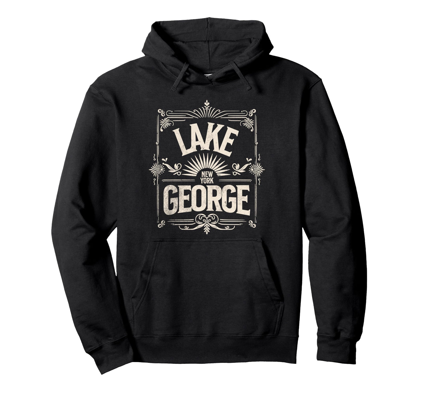 Lake George New York Western Camping Hoodie - Streetwear Style Unisex - T-Shirt, Sweatshirt, Hoodie