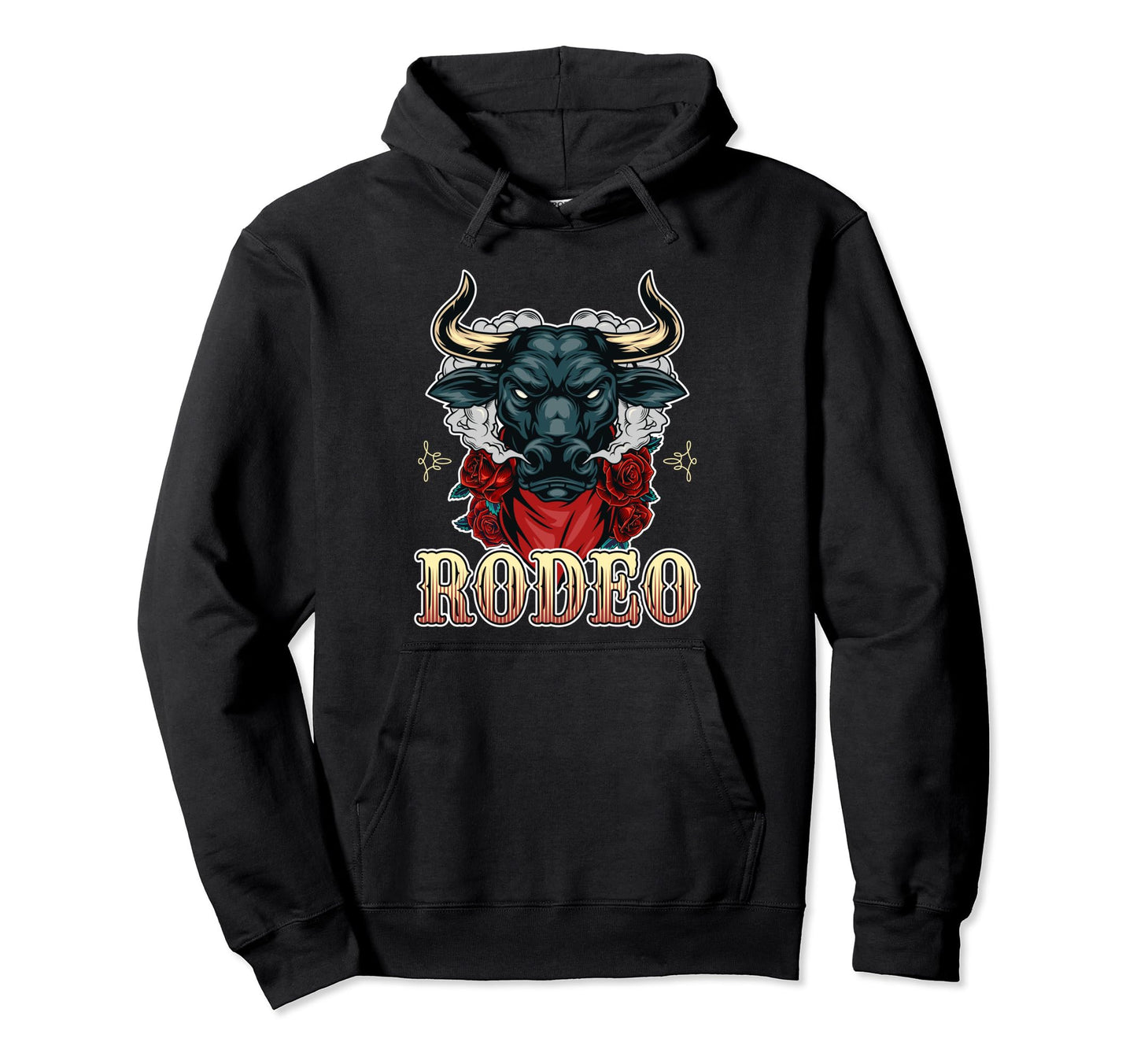 Cowboycore Steer Bull Cow Skull Rodeo Hoodie - Custom Art Print for Adults - T-Shirt, Sweatshirt, Hoodie