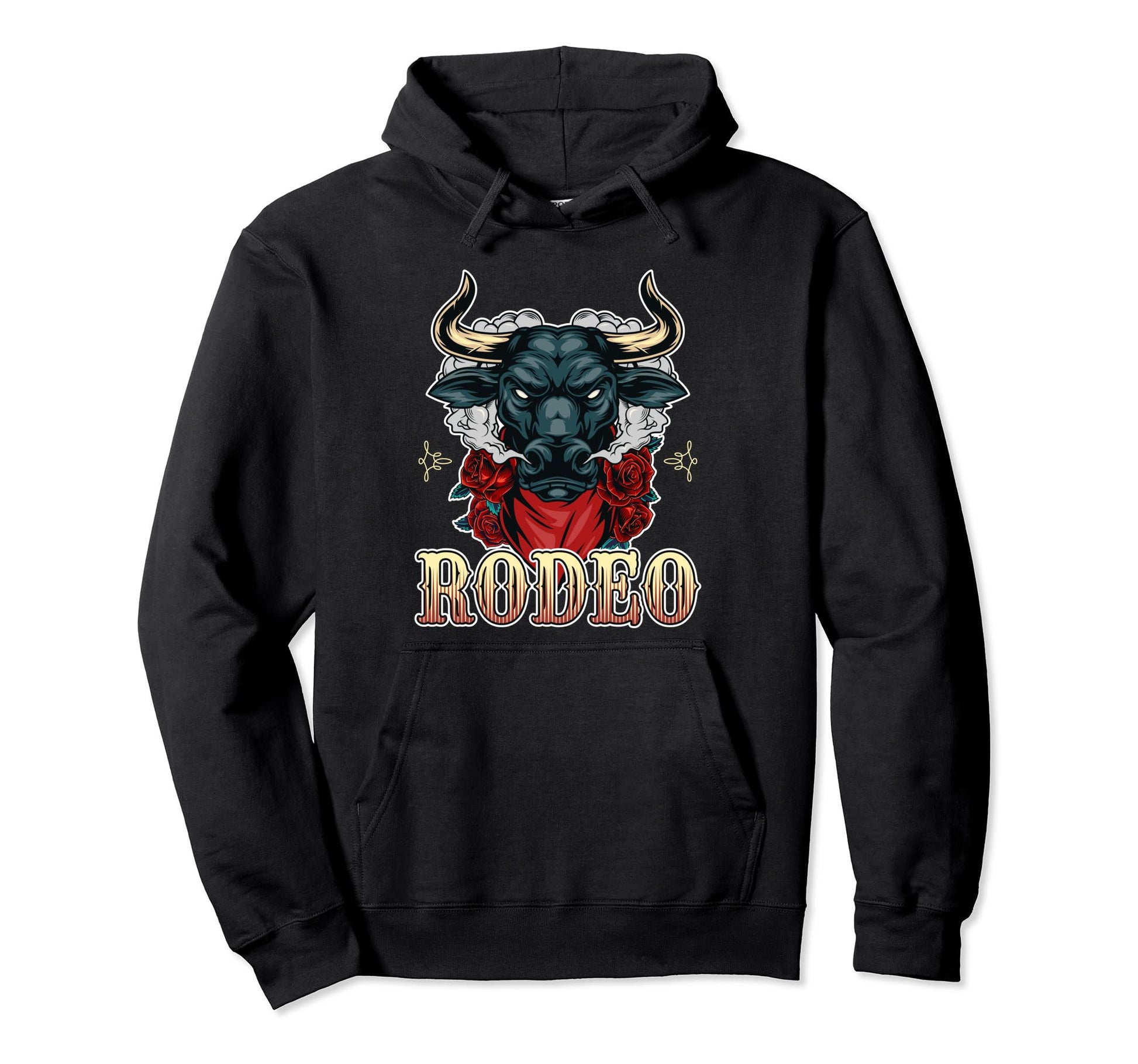 Cowboycore Steer Bull Cow Skull Rodeo Hoodie - Custom Art Print for Adults - T-Shirt, Sweatshirt, Hoodie