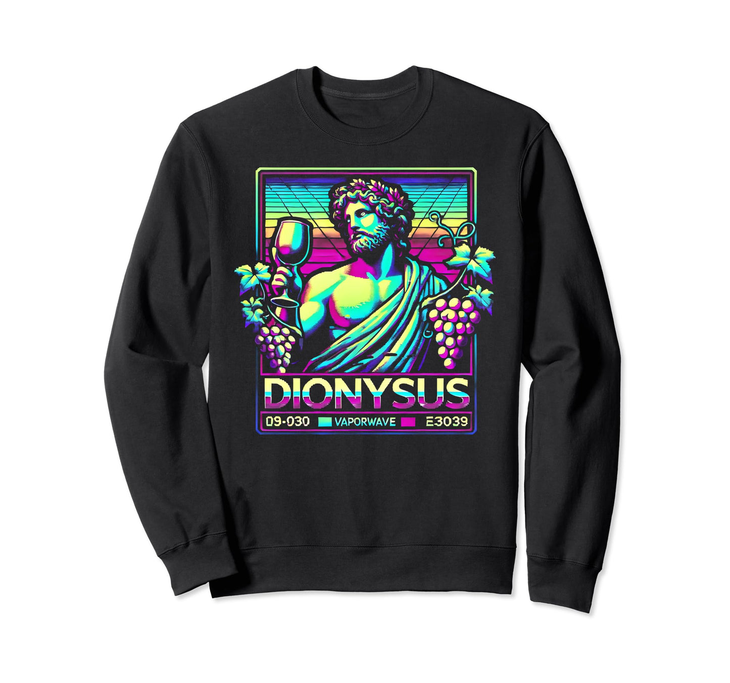 Dionysus Greek Mythology God Vaporwave Sweatshirt - Trendy Graphic Unisex - T-Shirt, Sweatshirt, Hoodie