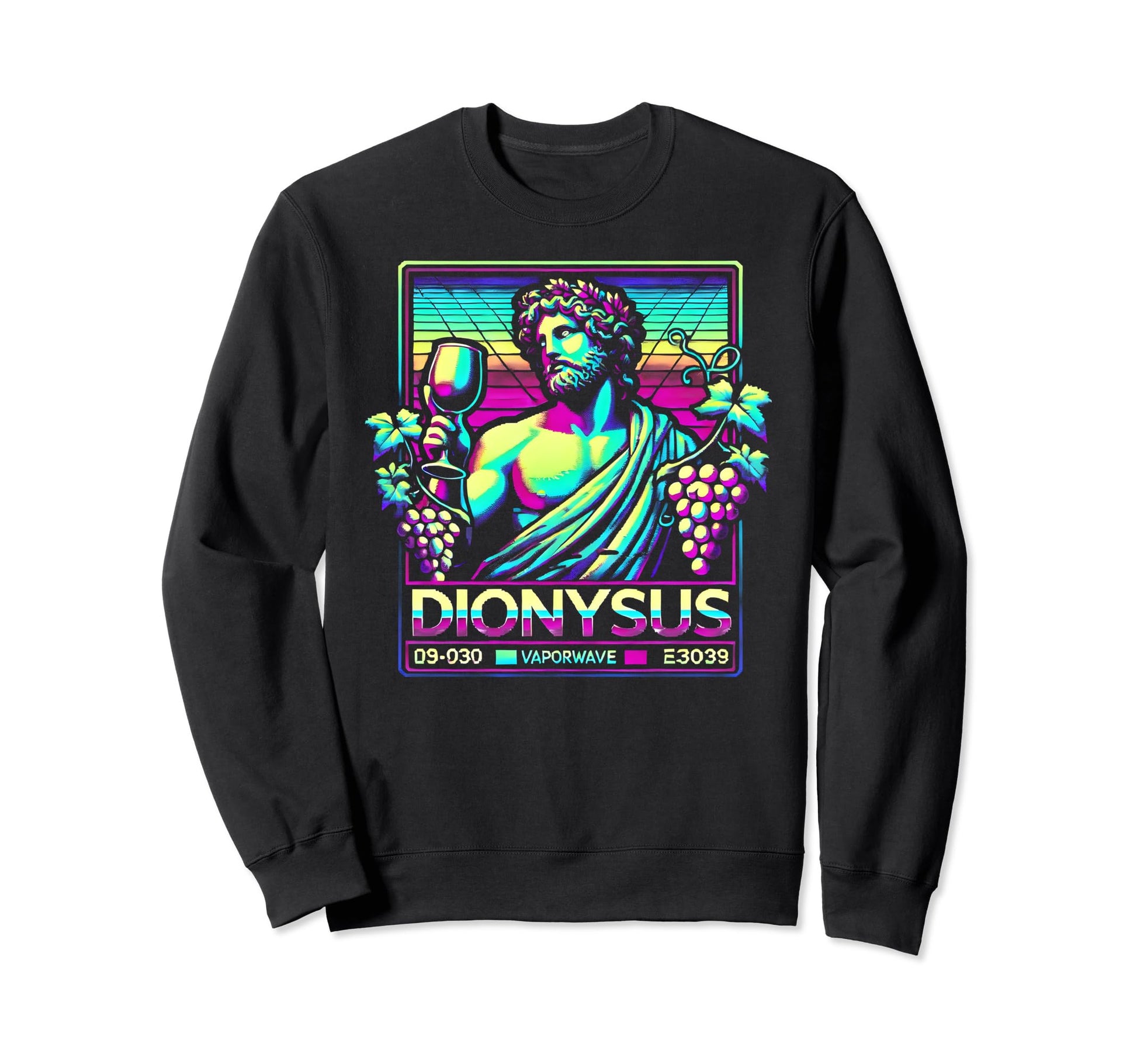 Dionysus Greek Mythology God Vaporwave Sweatshirt - Trendy Graphic Unisex - T-Shirt, Sweatshirt, Hoodie