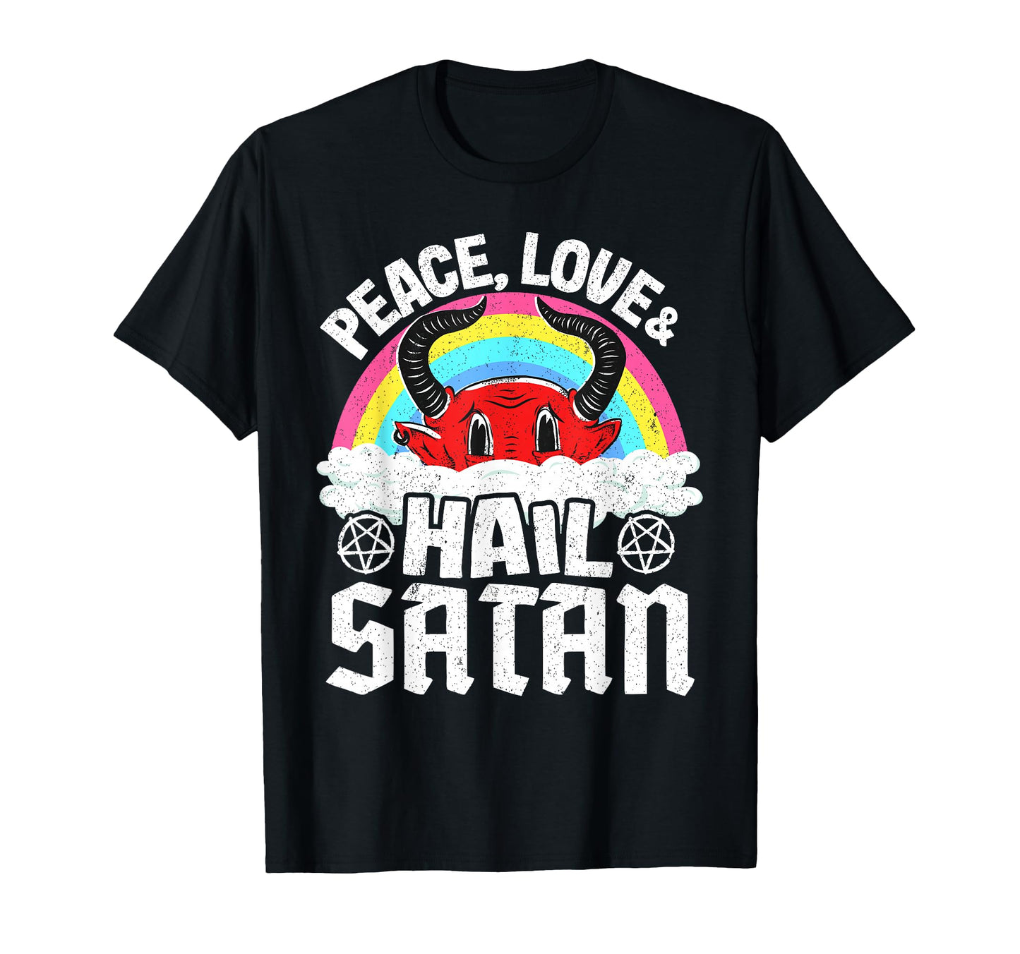 Punk Band Death Metal Rainbow Peace T-Shirt - Custom Art Print Men Women - T-Shirt, Sweatshirt, Hoodie