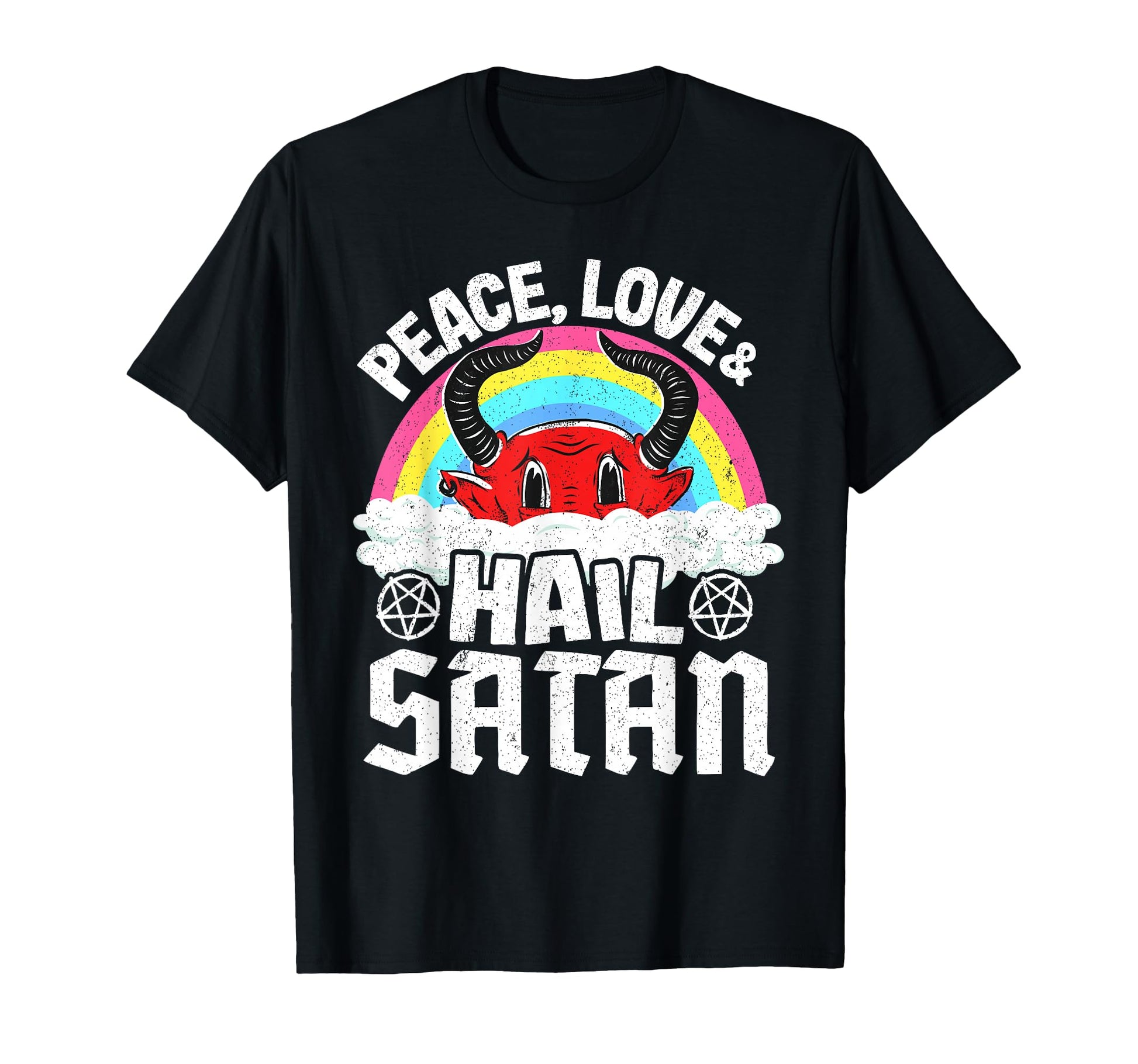 Punk Band Death Metal Rainbow Peace T-Shirt - Custom Art Print Men Women - T-Shirt, Sweatshirt, Hoodie