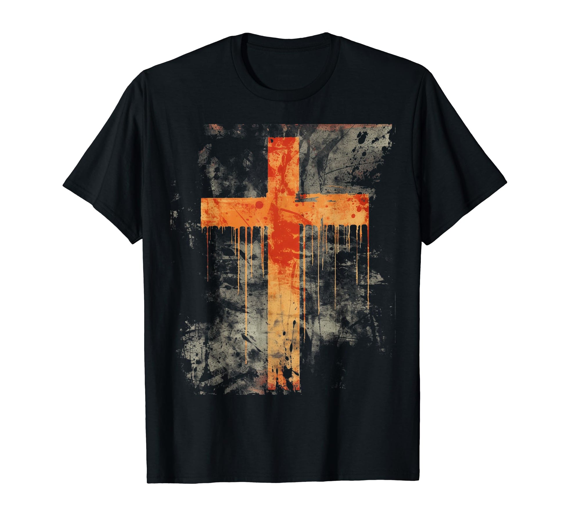 Cross Distressed 90S Goth Grunge Vibes T-Shirt - Unique Graphic for Adults - T-Shirt, Sweatshirt, Hoodie