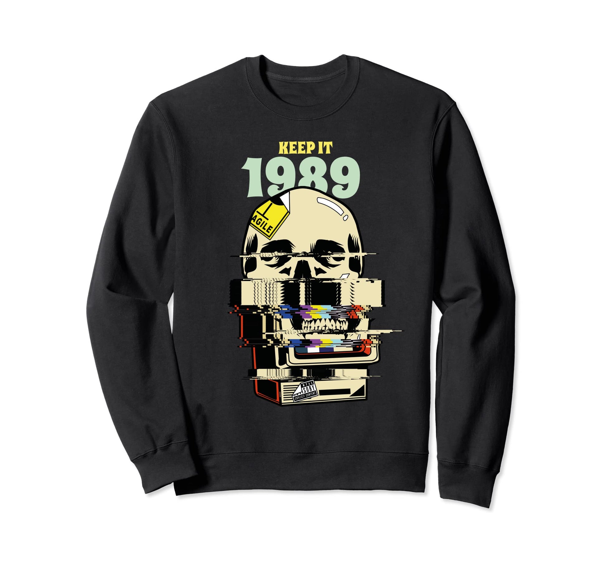 Horror Movie Vaporwave Aesthetic Sweatshirt - Unique Graphic for Adults - T-Shirt, Sweatshirt, Hoodie