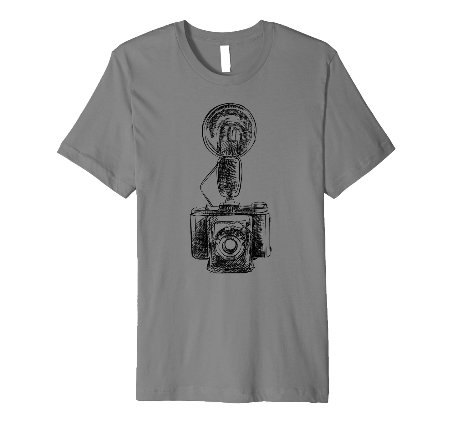 Photography Lovers Camera Sketch T-Shirt - Casual Everyday Wear Men Women - T-Shirt, Sweatshirt, Hoodie