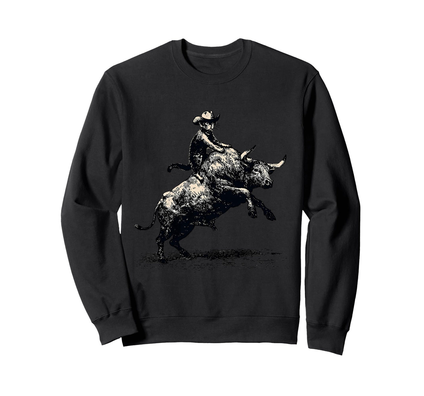 Cat Cowboy Western Country Cowgirl Sweatshirt - Novelty Apparel Unisex - T-Shirt, Sweatshirt, Hoodie