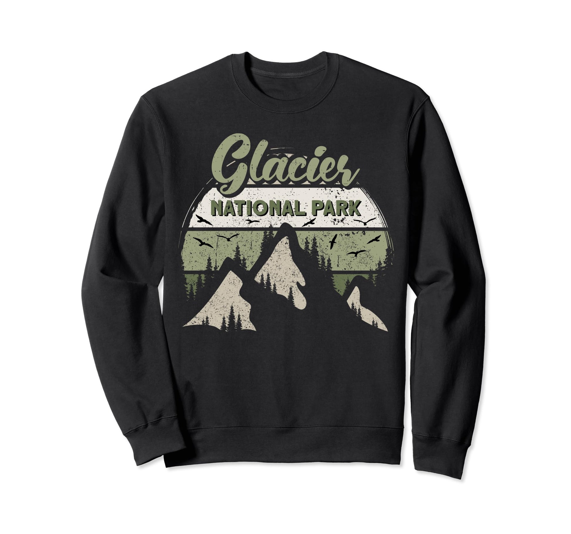 Glacier National Park Us Glacier Sweatshirt - Minimalist Print for Adults - T-Shirt, Sweatshirt, Hoodie