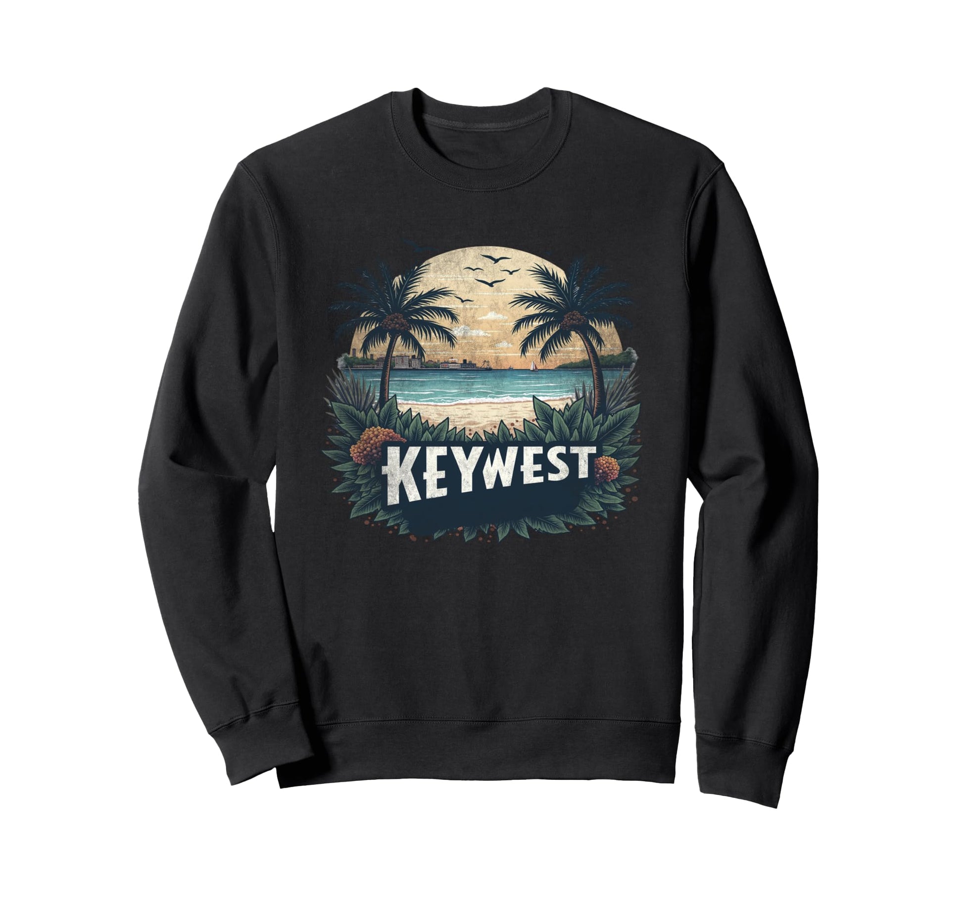 Key West Landscape Souvenir Sweatshirt - Aesthetic Graphic Men Women - T-Shirt, Sweatshirt, Hoodie
