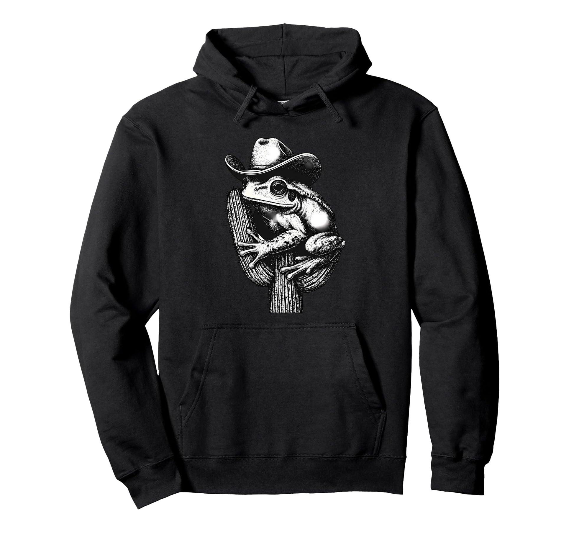 Frog Cowboy Rodeo Cowgirl Toad Western Hoodie - Novelty Apparel Men Women - T-Shirt, Sweatshirt, Hoodie