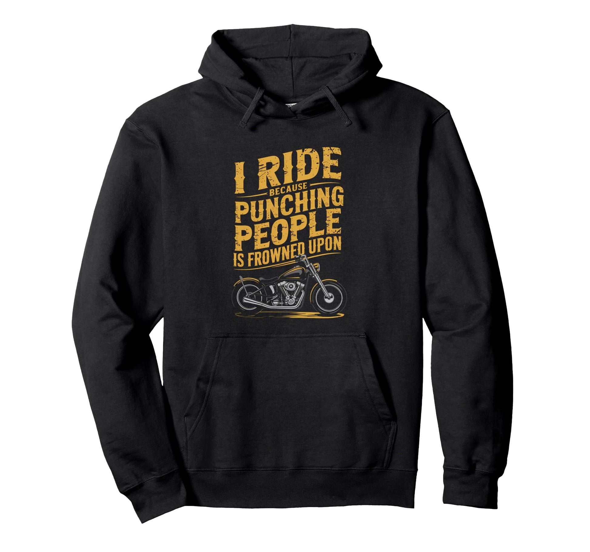I Ride Because Motorcycle Biker Hoodie - Aesthetic Graphic Unisex - T-Shirt, Sweatshirt, Hoodie