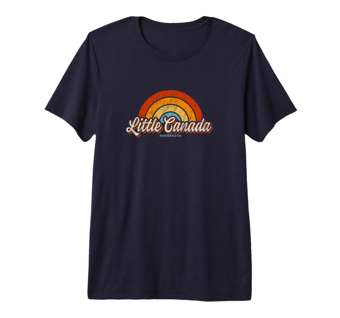Little Canada Minnesota Mn Rainbow 70S T-Shirt - Streetwear Style Men Women - T-Shirt, Sweatshirt, Hoodie