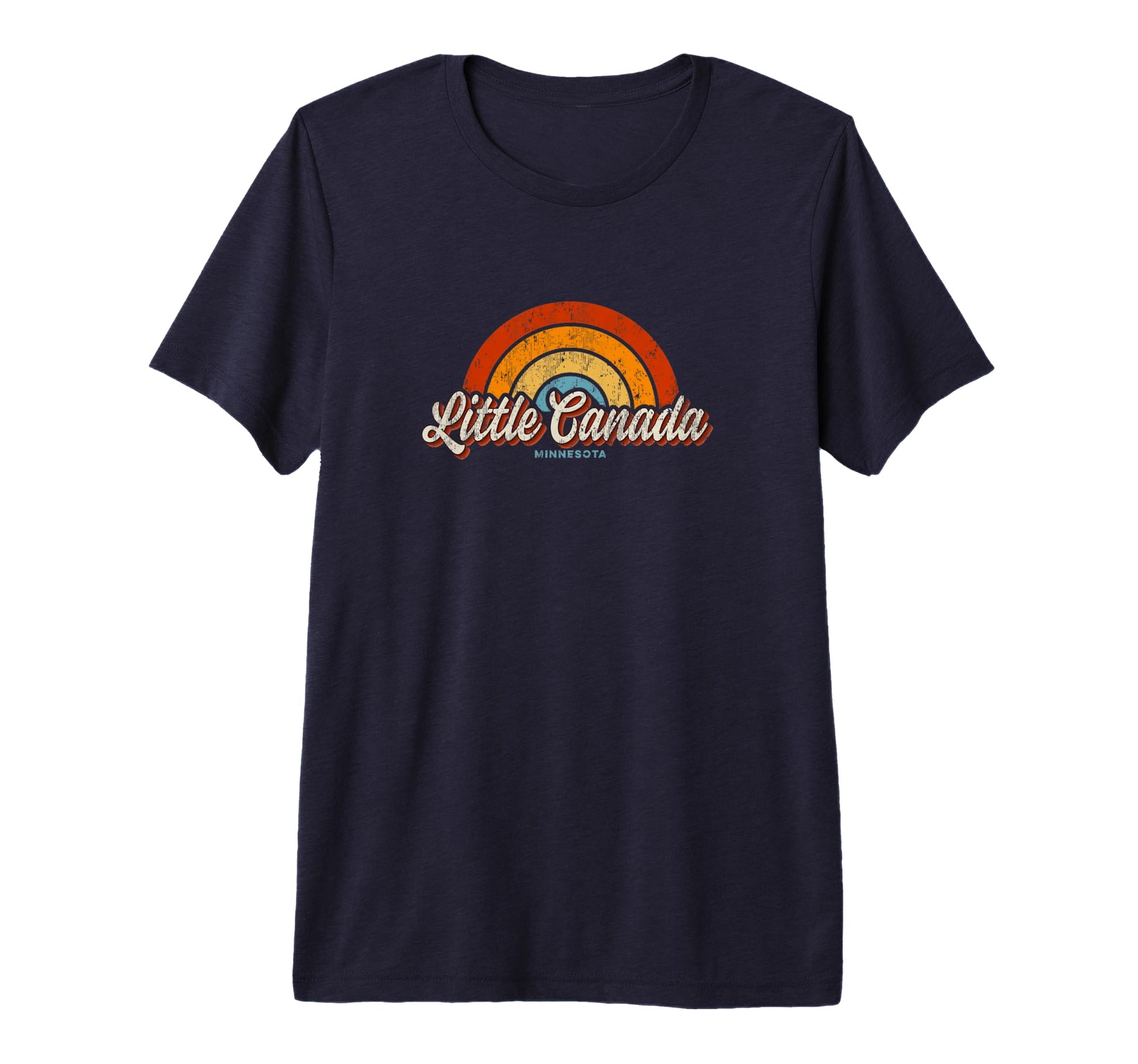Little Canada Minnesota Mn Rainbow 70S T-Shirt - Streetwear Style Men Women - T-Shirt, Sweatshirt, Hoodie