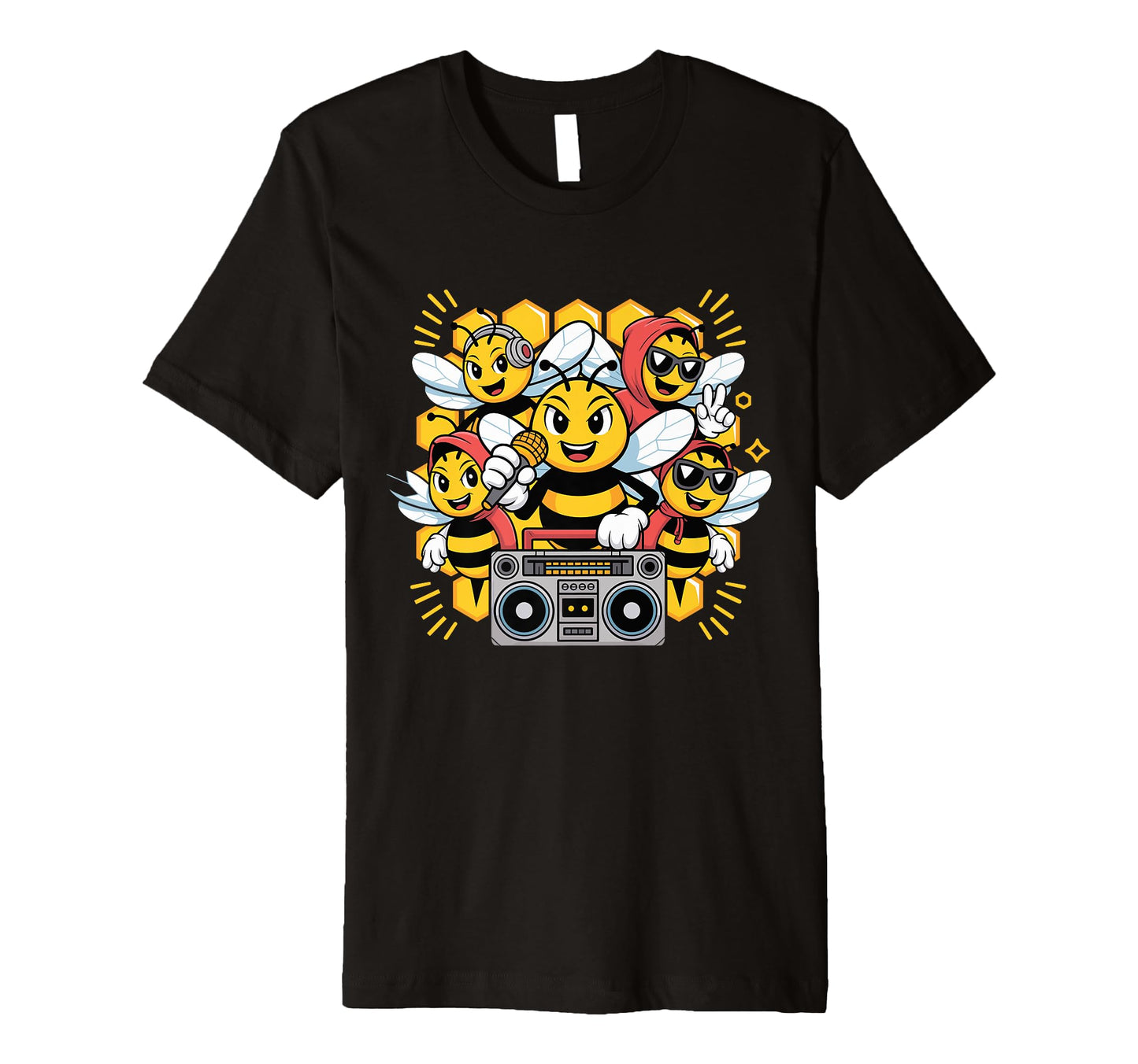 Bees Hip Hop Dance Crew Old T-Shirt - Casual Everyday Wear for Adults - T-Shirt, Sweatshirt, Hoodie