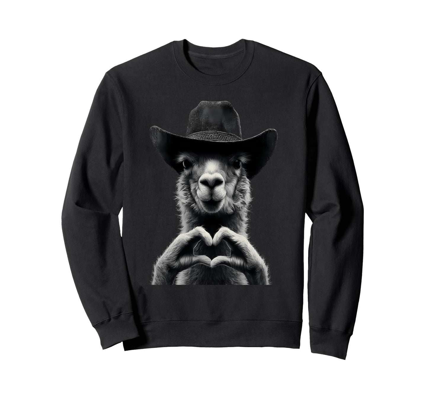 Alpaca Cowboy Rodeo Cowgirl Sweatshirt - Minimalist Print for Adults - T-Shirt, Sweatshirt, Hoodie
