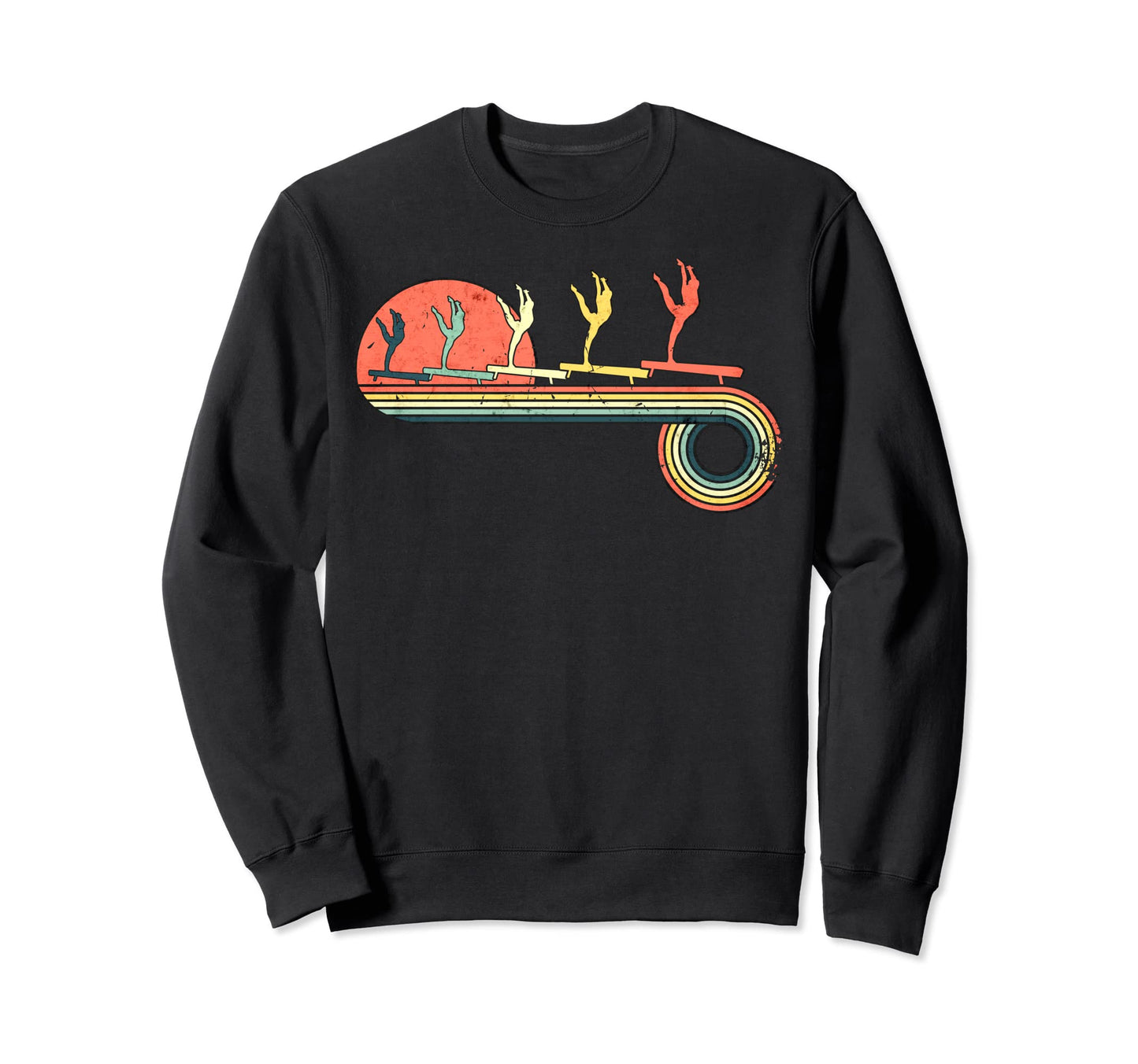 Gymnast Balance Beam Sunset Sweatshirt - Casual Everyday Wear Men Women - T-Shirt, Sweatshirt, Hoodie