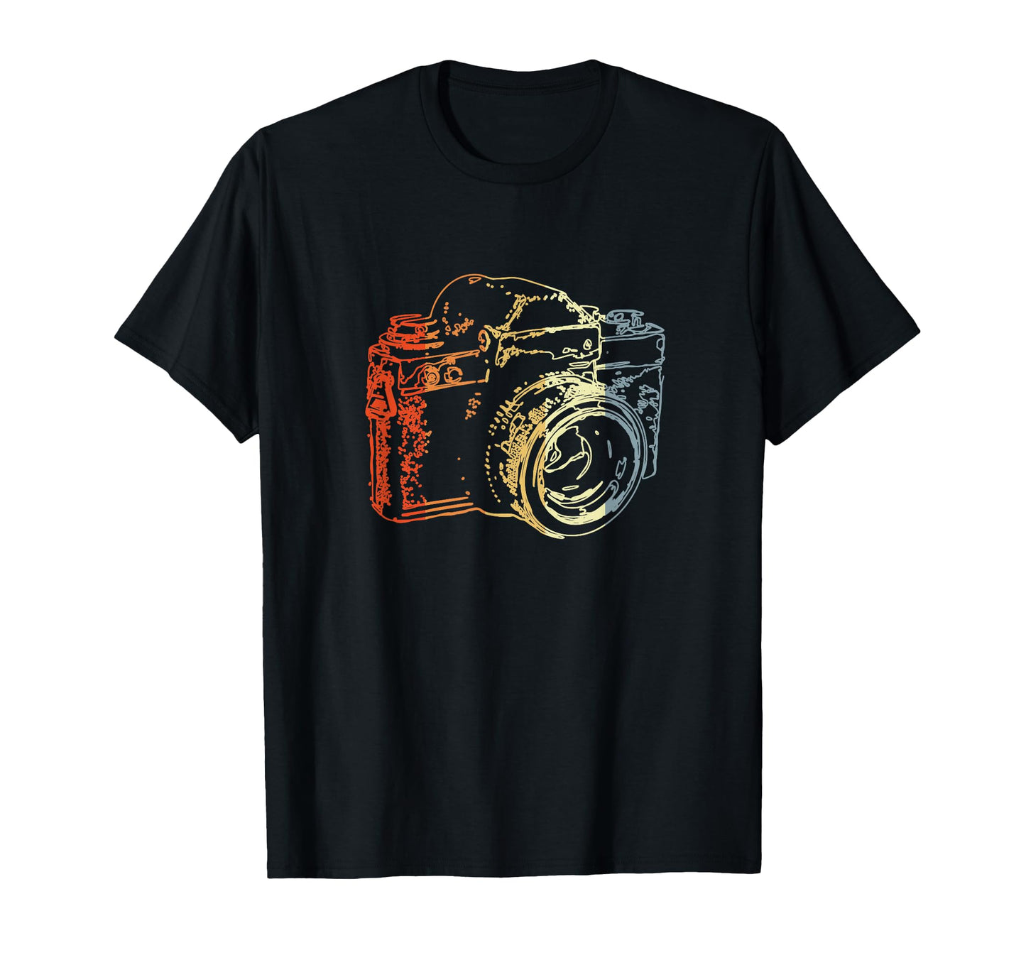 Analog Photography Camera Drawing T-Shirt - Casual Everyday Wear Men Women - T-Shirt, Sweatshirt, Hoodie