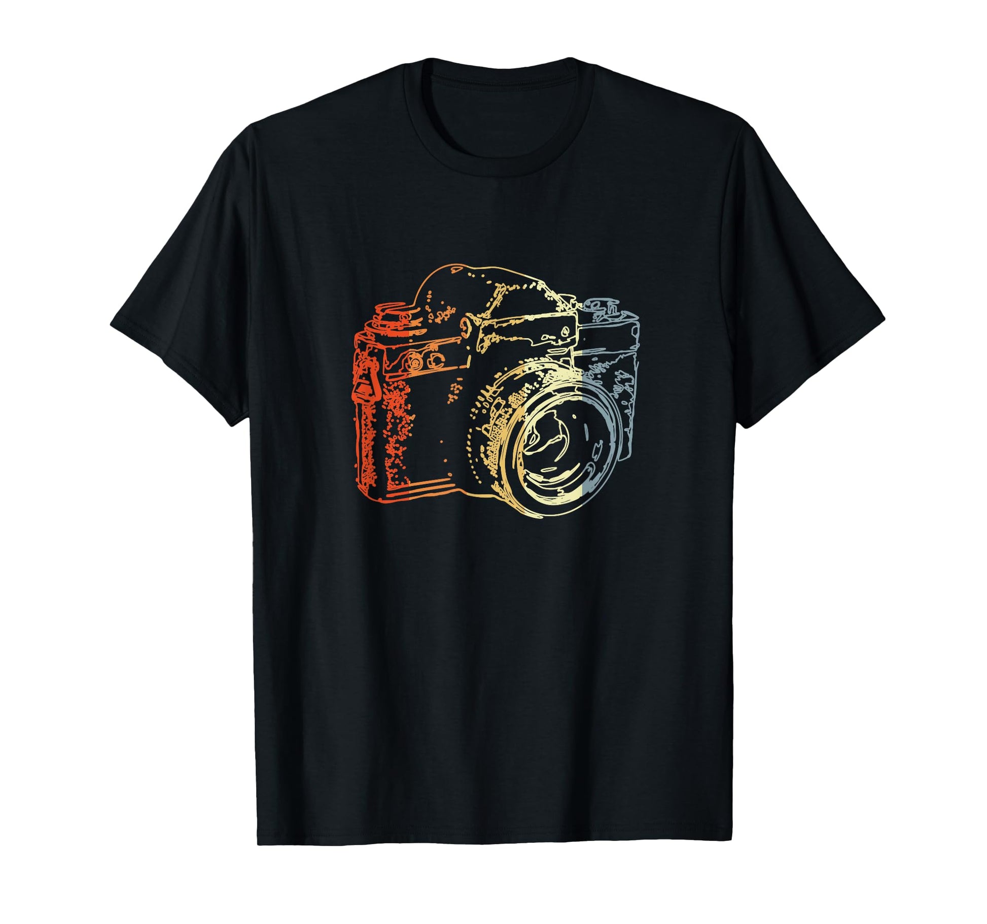Analog Photography Camera Drawing T-Shirt - Casual Everyday Wear Men Women - T-Shirt, Sweatshirt, Hoodie