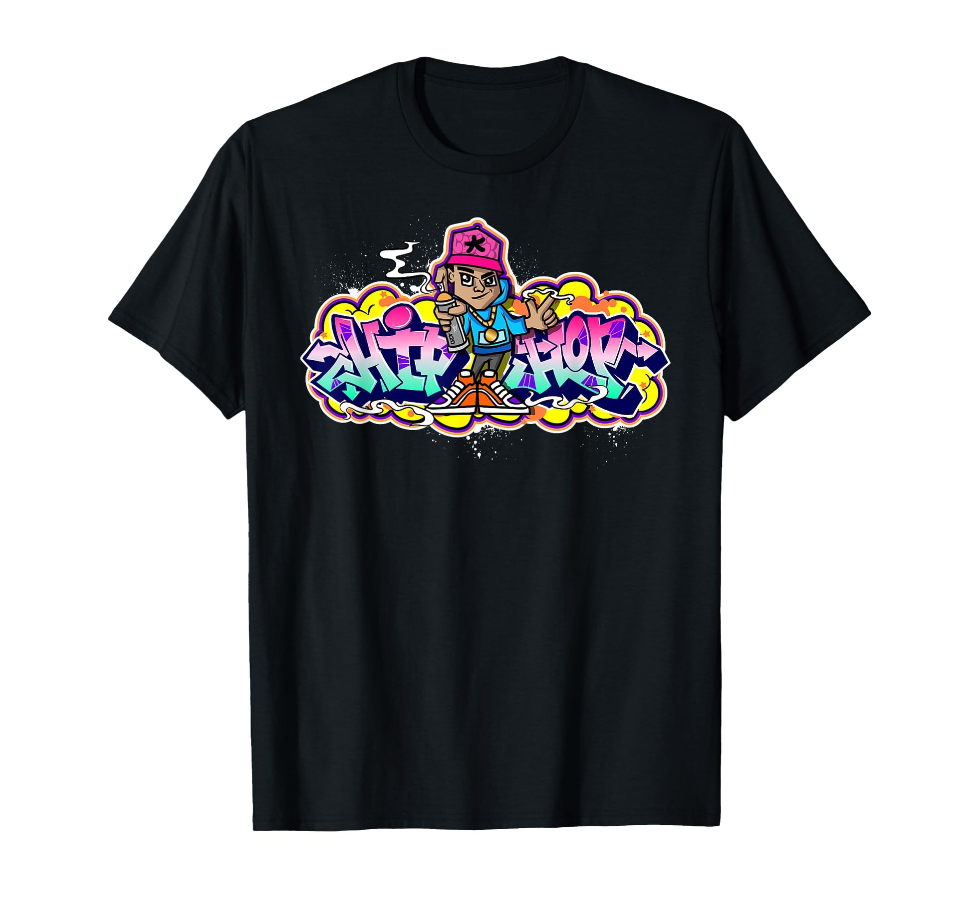 Hip Hop Graffiti Street Art Urban T-Shirt - Novelty Apparel for Adults - T-Shirt, Sweatshirt, Hoodie