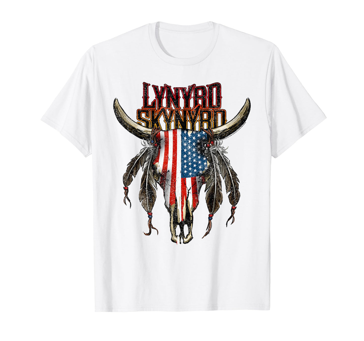 Lynyrd Skynyrd Steer Skull Southern Rock T-Shirt - Unique Graphic Unisex - T-Shirt, Sweatshirt, Hoodie