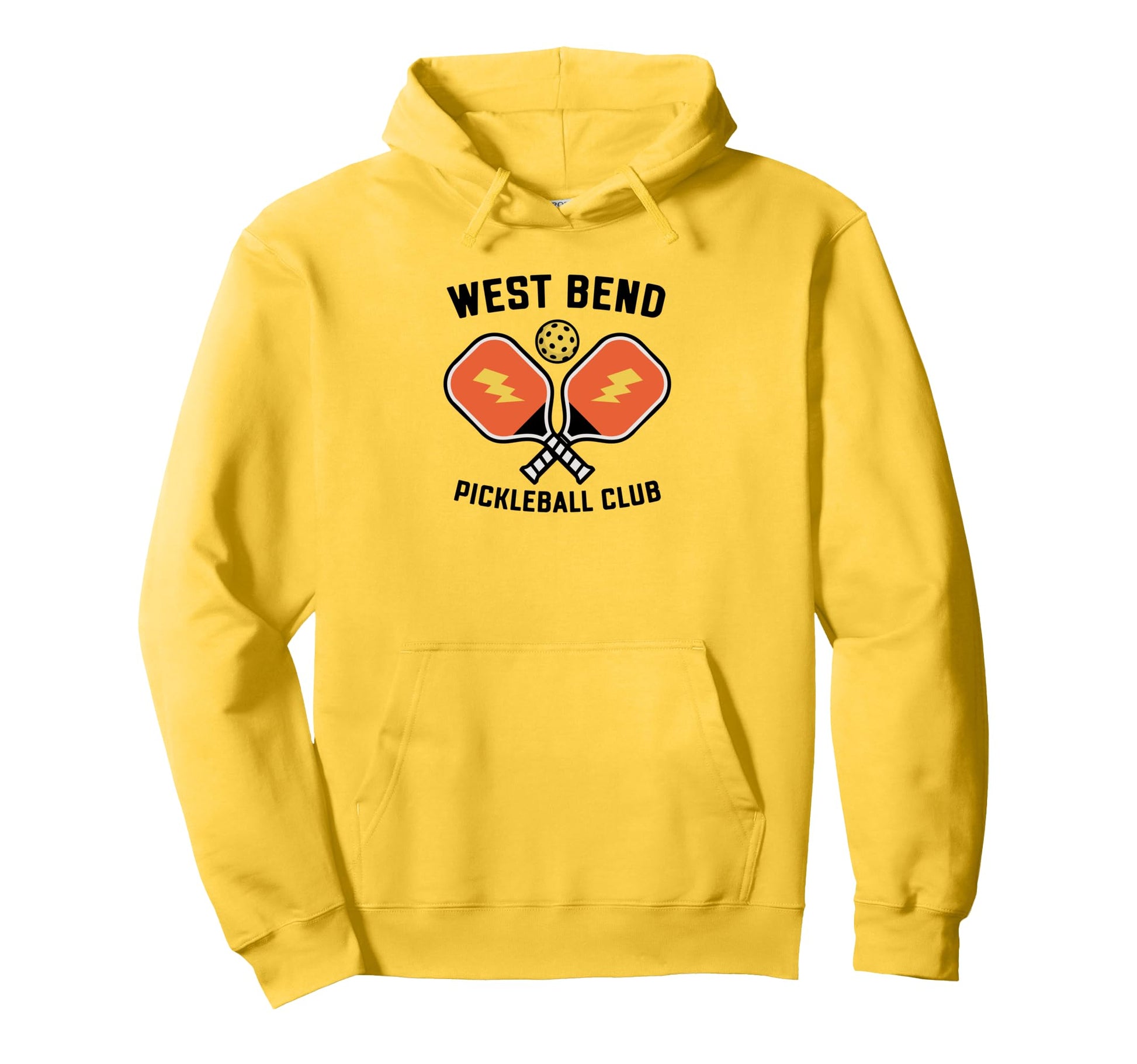 West Bend Pickleball Club Pickle Ball Team Hoodie - Graphic Print Unisex - T-Shirt, Sweatshirt, Hoodie