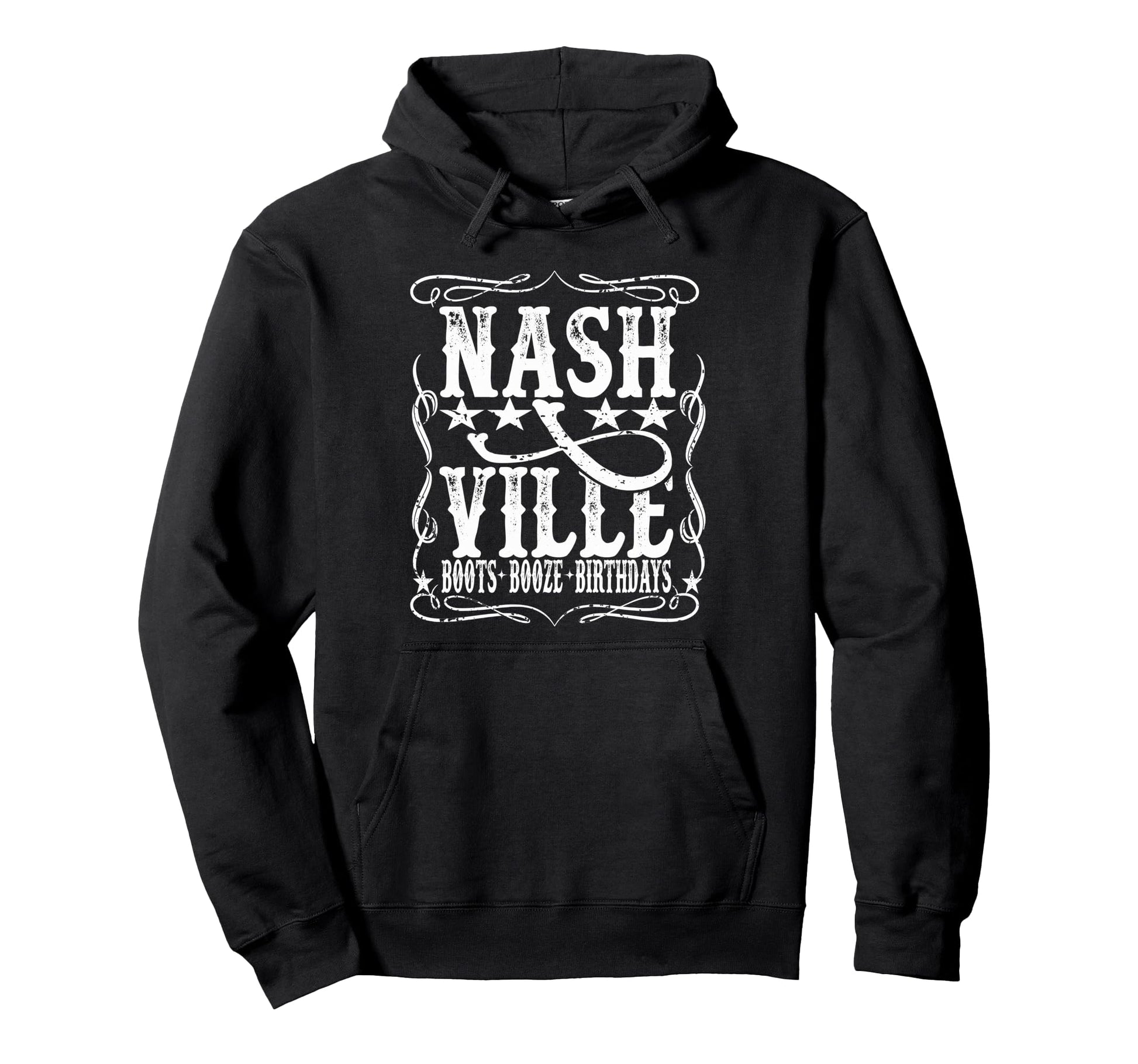 Nashville Cowgirl Boots Booze Hoodie - Casual Everyday Wear Men Women - T-Shirt, Sweatshirt, Hoodie