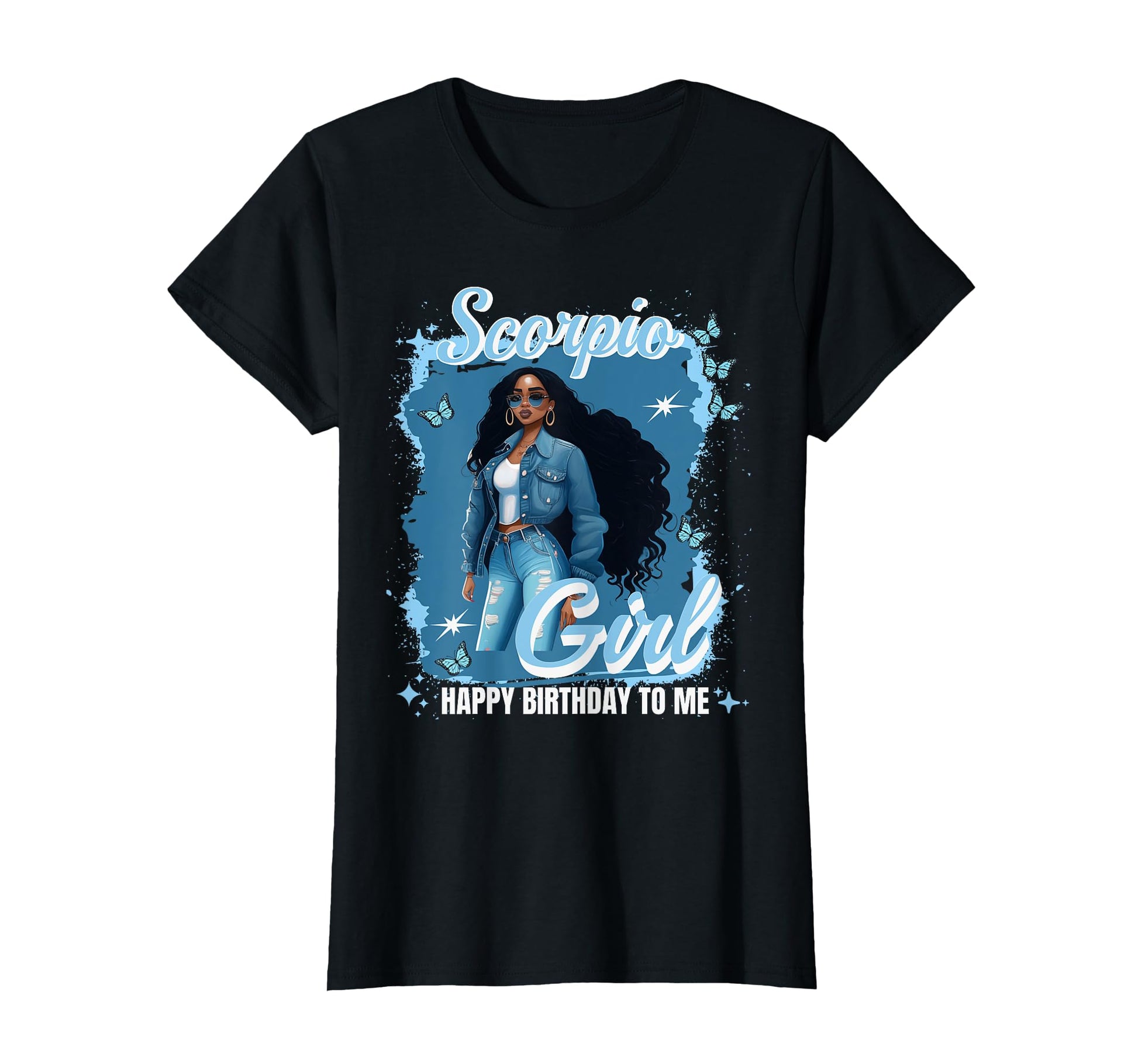 Womens Scorpio Vibes Goddess October T-Shirt - Graphic Print Unisex - T-Shirt, Sweatshirt, Hoodie
