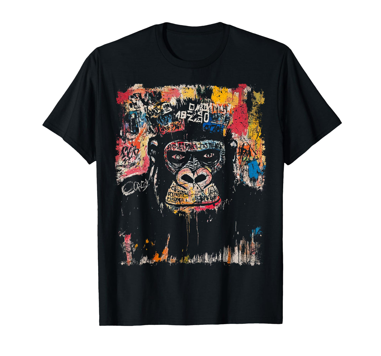 Pop Art Gorilla 90S Graffiti T-Shirt - Minimalist Print for Adults - T-Shirt, Sweatshirt, Hoodie