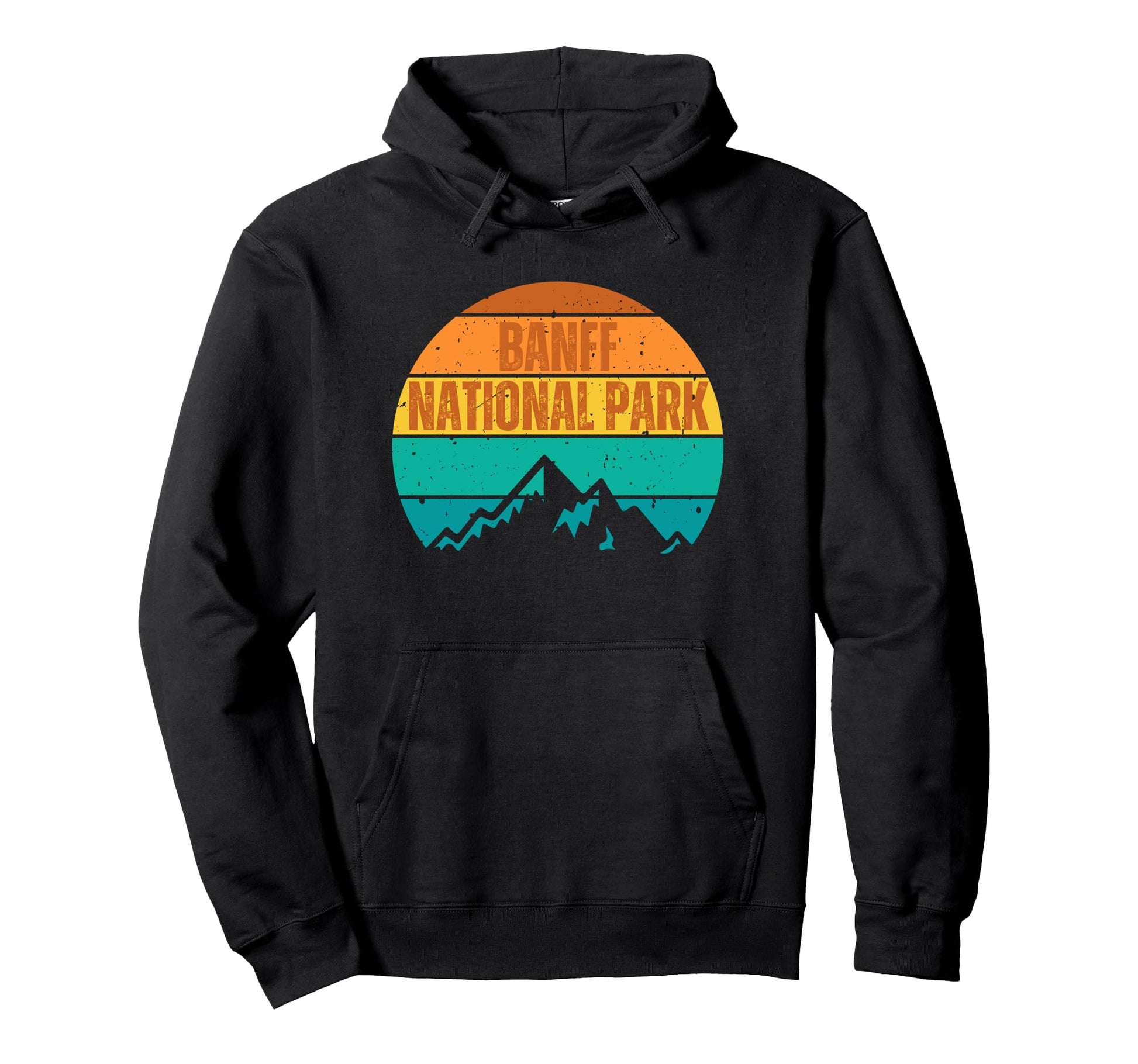 Banff National Park Sunset Mountains Hoodie - Aesthetic Graphic Unisex - T-Shirt, Sweatshirt, Hoodie