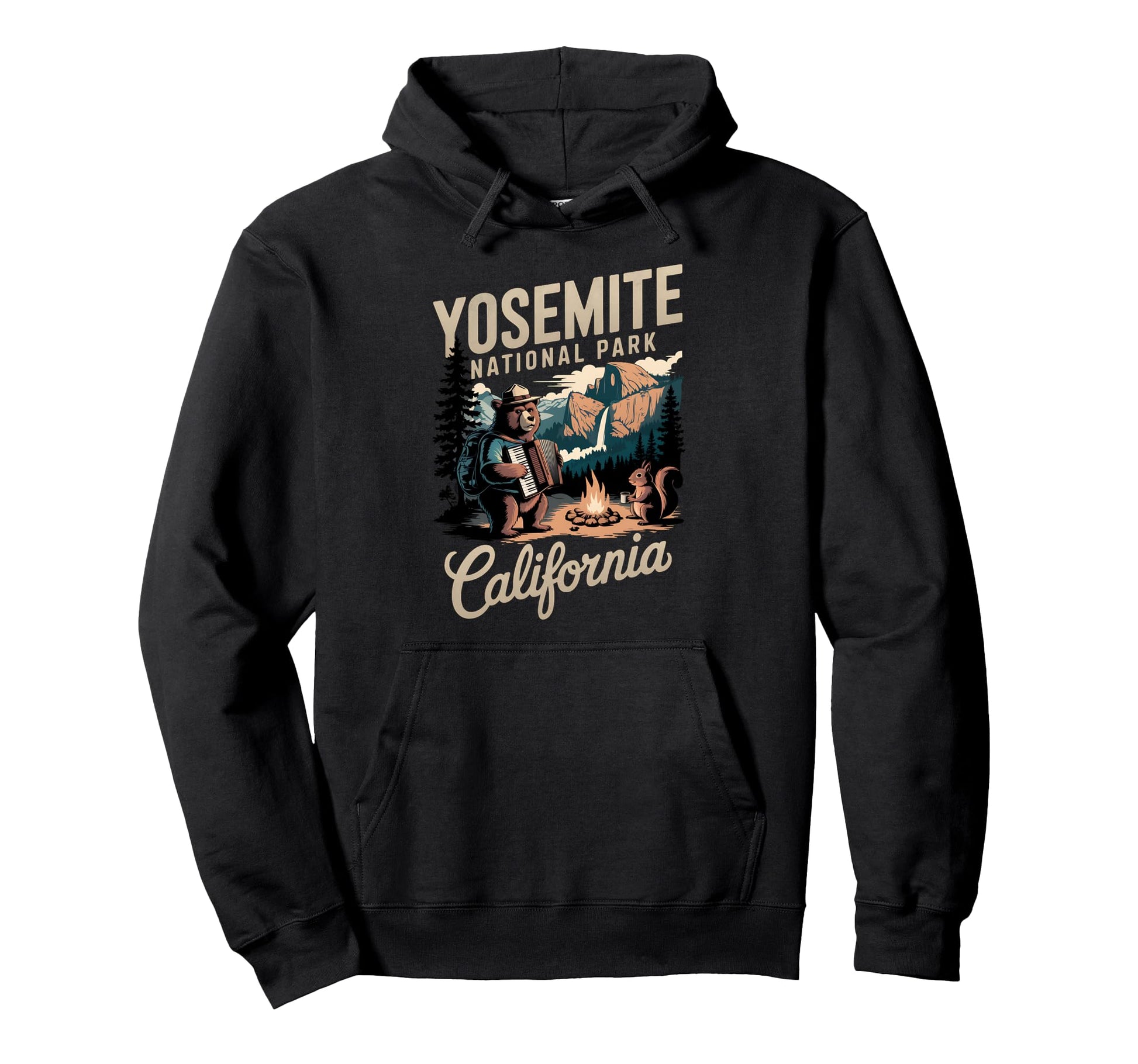 Travel Adventure Yosemite National Park Hoodie - Trendy Graphic for Adults - T-Shirt, Sweatshirt, Hoodie
