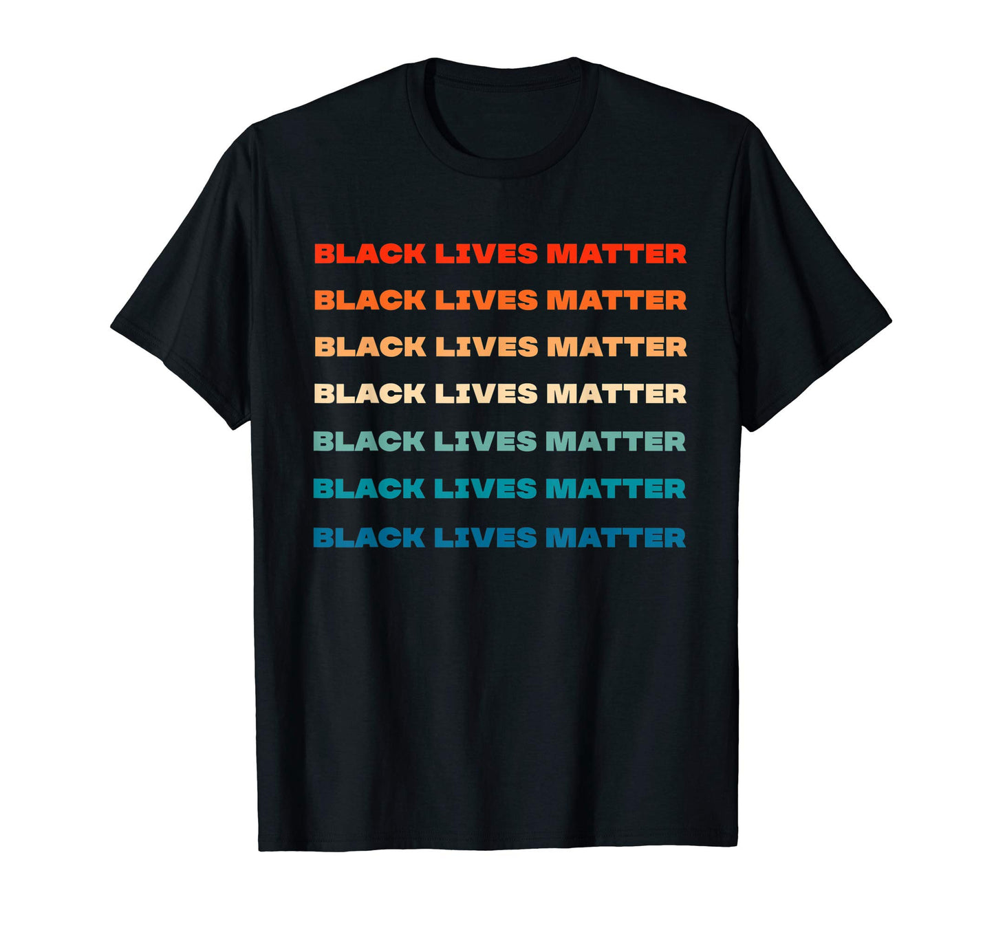 Blm Black Lives Matter Patriotic Rainbow T-Shirt - Trendy Graphic Men Women - T-Shirt, Sweatshirt, Hoodie