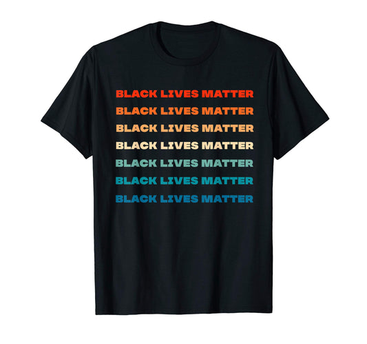 Blm Black Lives Matter Patriotic Rainbow T-Shirt - Trendy Graphic Men Women - T-Shirt, Sweatshirt, Hoodie