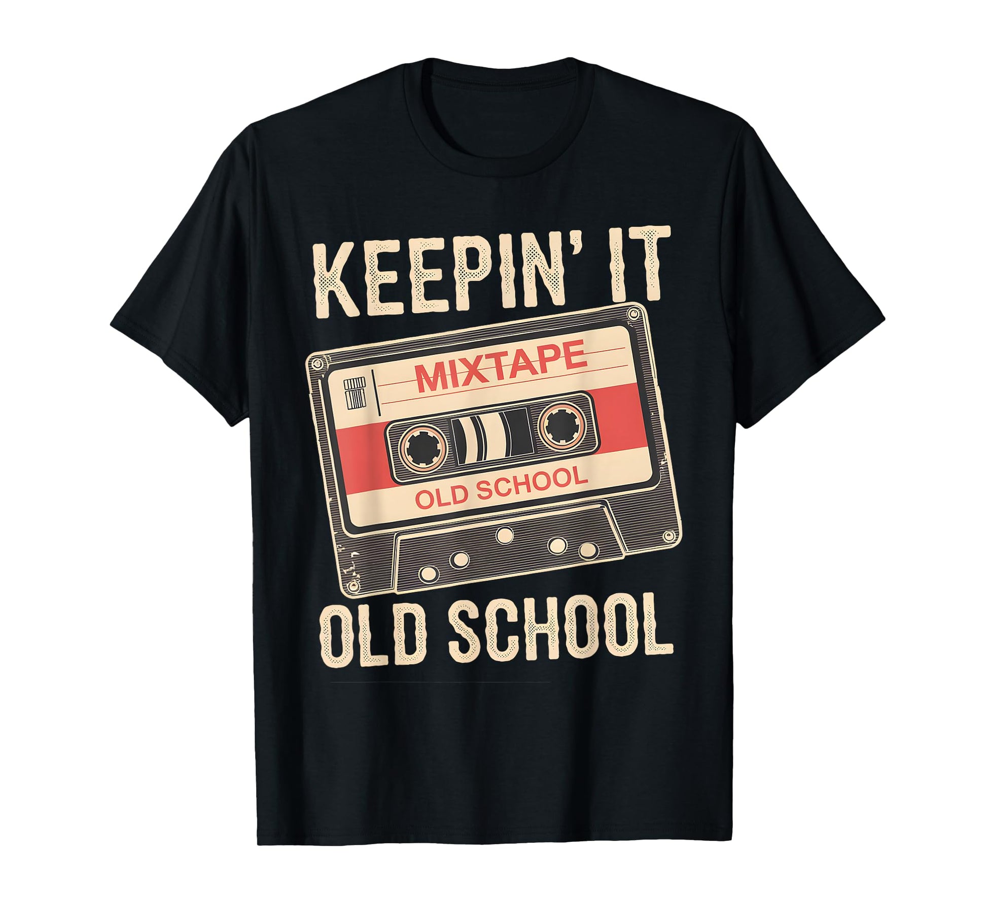 Old School Hip Hop 80S 90S Cassette T-Shirt - Graphic Print for Adults - T-Shirt, Sweatshirt, Hoodie