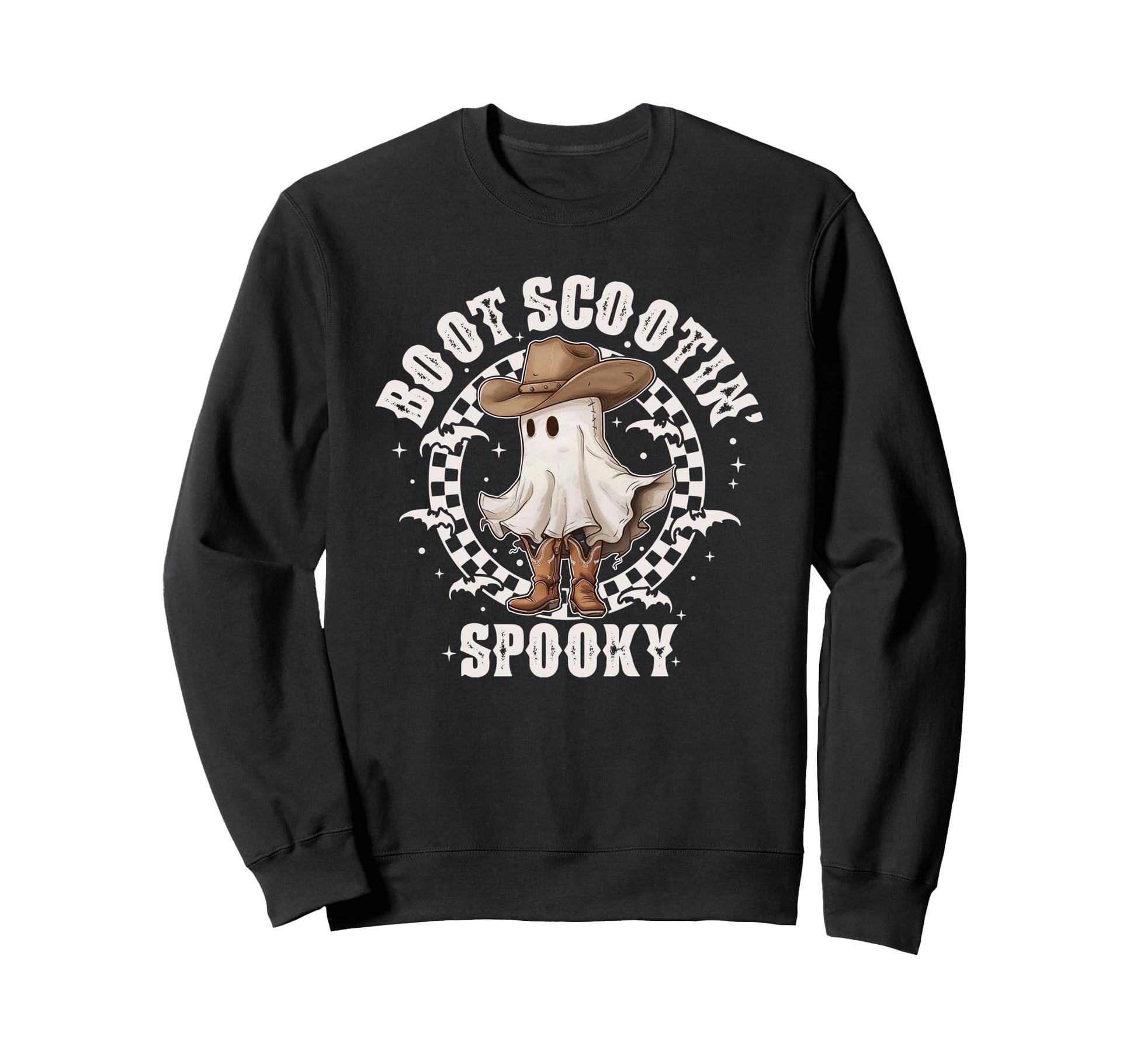 Boot Scootin Spooky Western Ghost Sweatshirt - Streetwear Style Unisex - T-Shirt, Sweatshirt, Hoodie