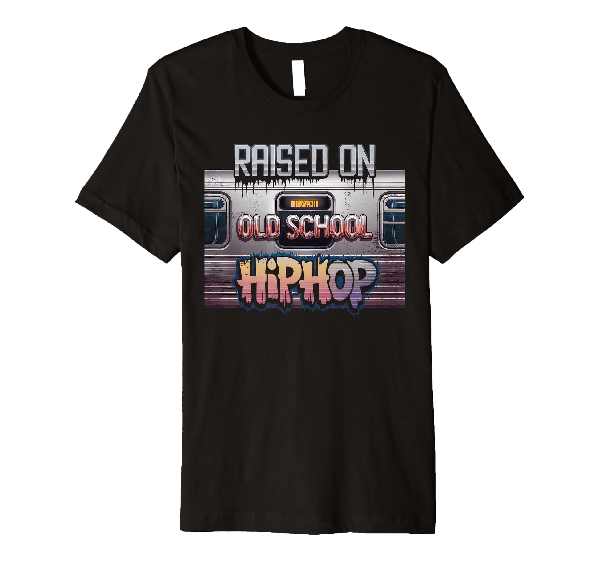 Raised Old School Hip Hop Cassette T-Shirt - Casual Everyday Wear Unisex - T-Shirt, Sweatshirt, Hoodie