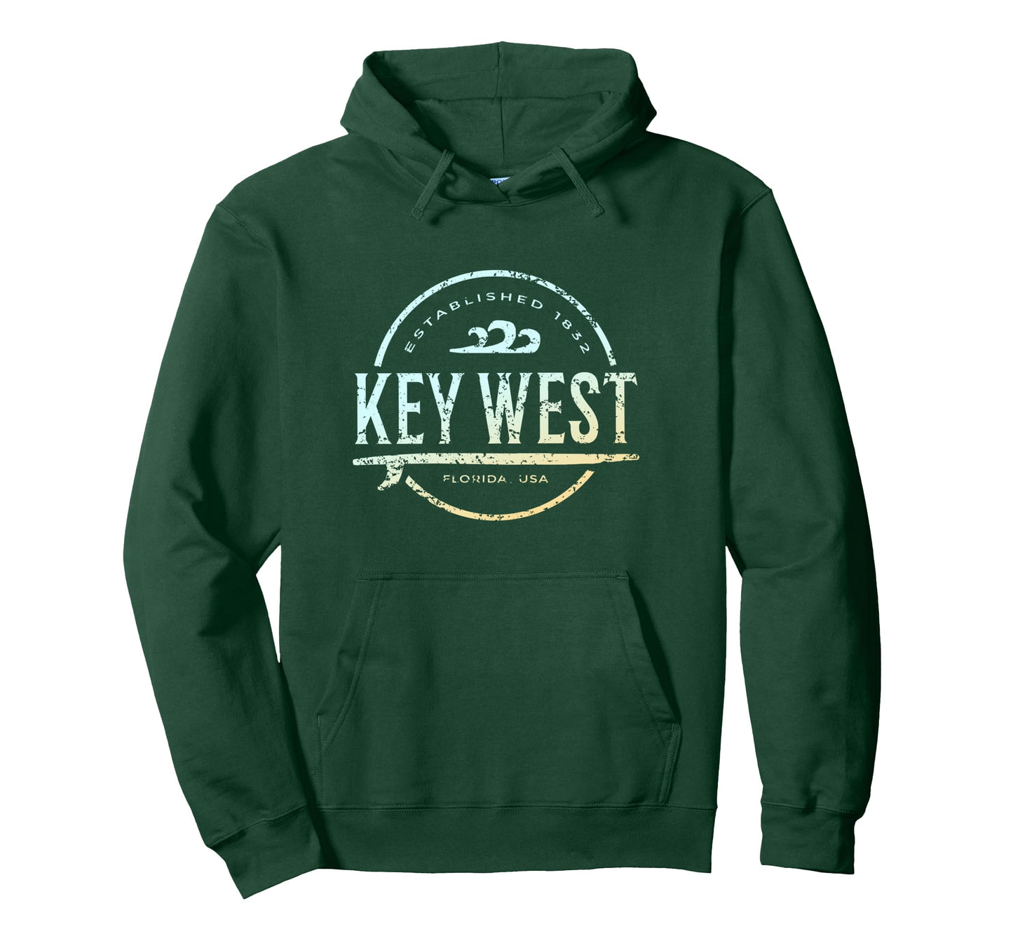 Key West Key West Florida Surf Hoodie - Trendy Graphic Men Women - T-Shirt, Sweatshirt, Hoodie