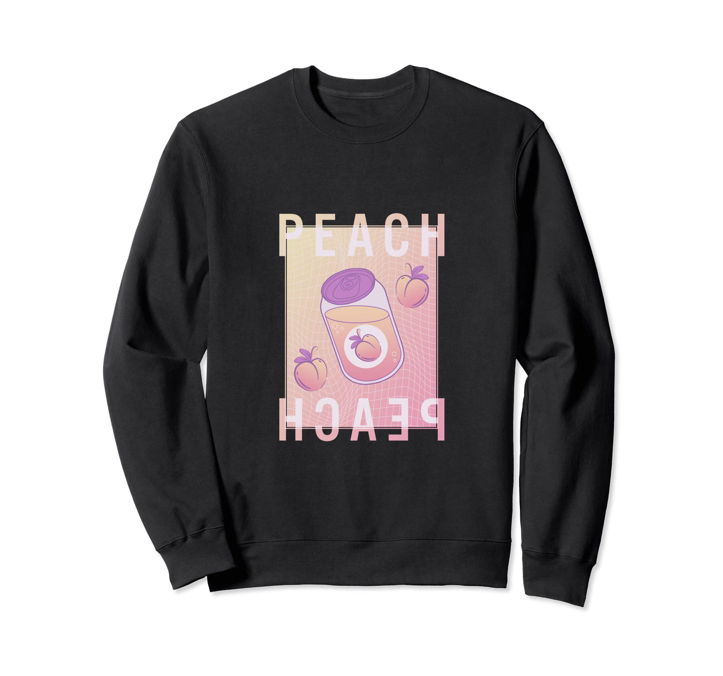 Peach Soda Vaporwave Pastel Japanese Sweatshirt - Trendy Graphic Men Women - T-Shirt, Sweatshirt, Hoodie