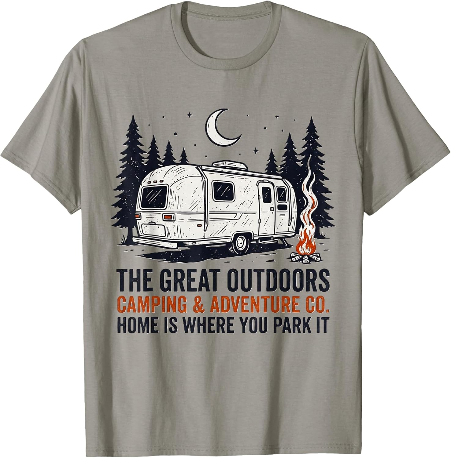Home Is Where You Park It Funny Camping Family - Adult & Kids T-Shirts, Sweatshirts & Hoodies apparel design preview 1