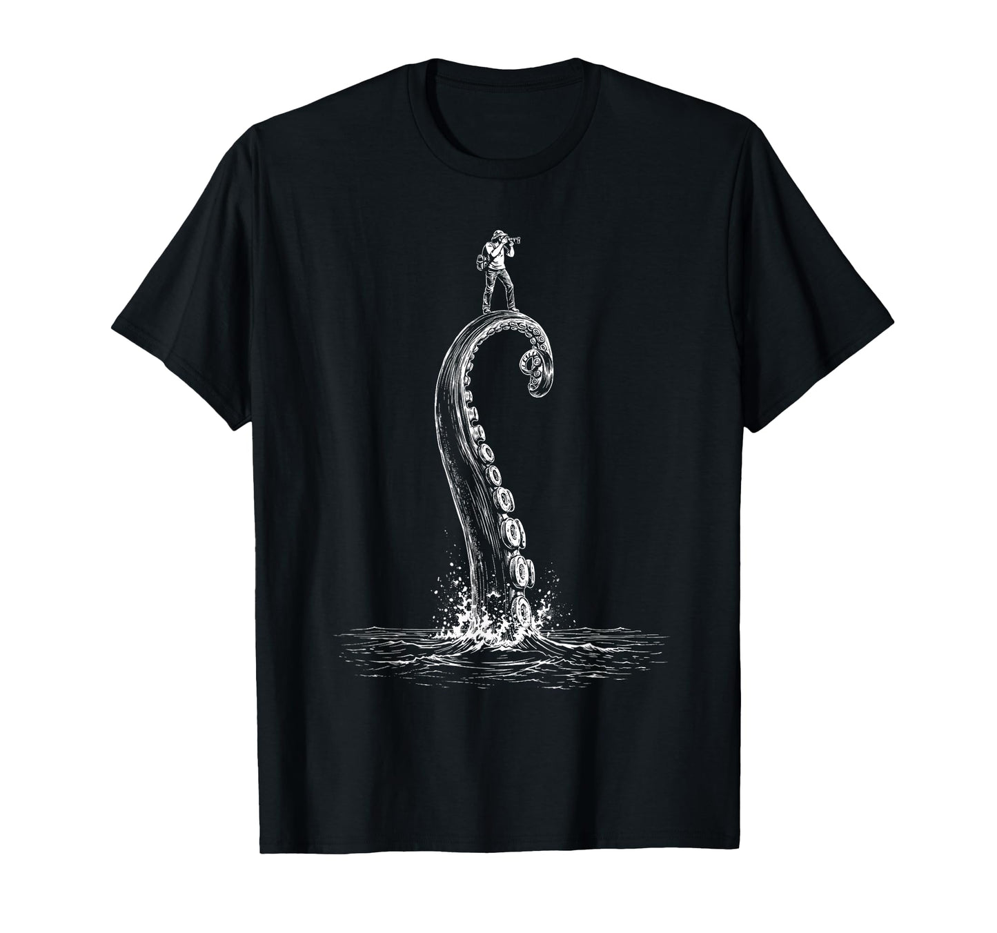 Photographer Octopus Camera T-Shirt - Custom Art Print for Adults - T-Shirt, Sweatshirt, Hoodie