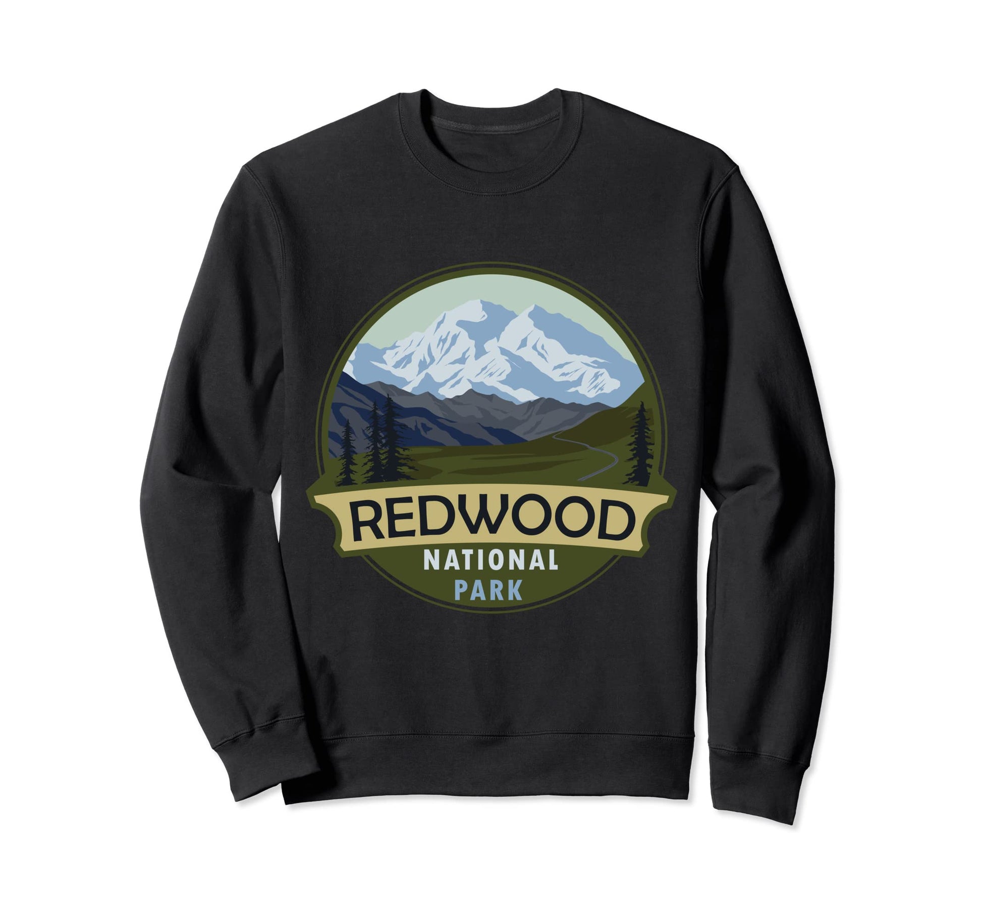 Redwood National Park Mountain Sweatshirt - Custom Art Print Men Women - T-Shirt, Sweatshirt, Hoodie