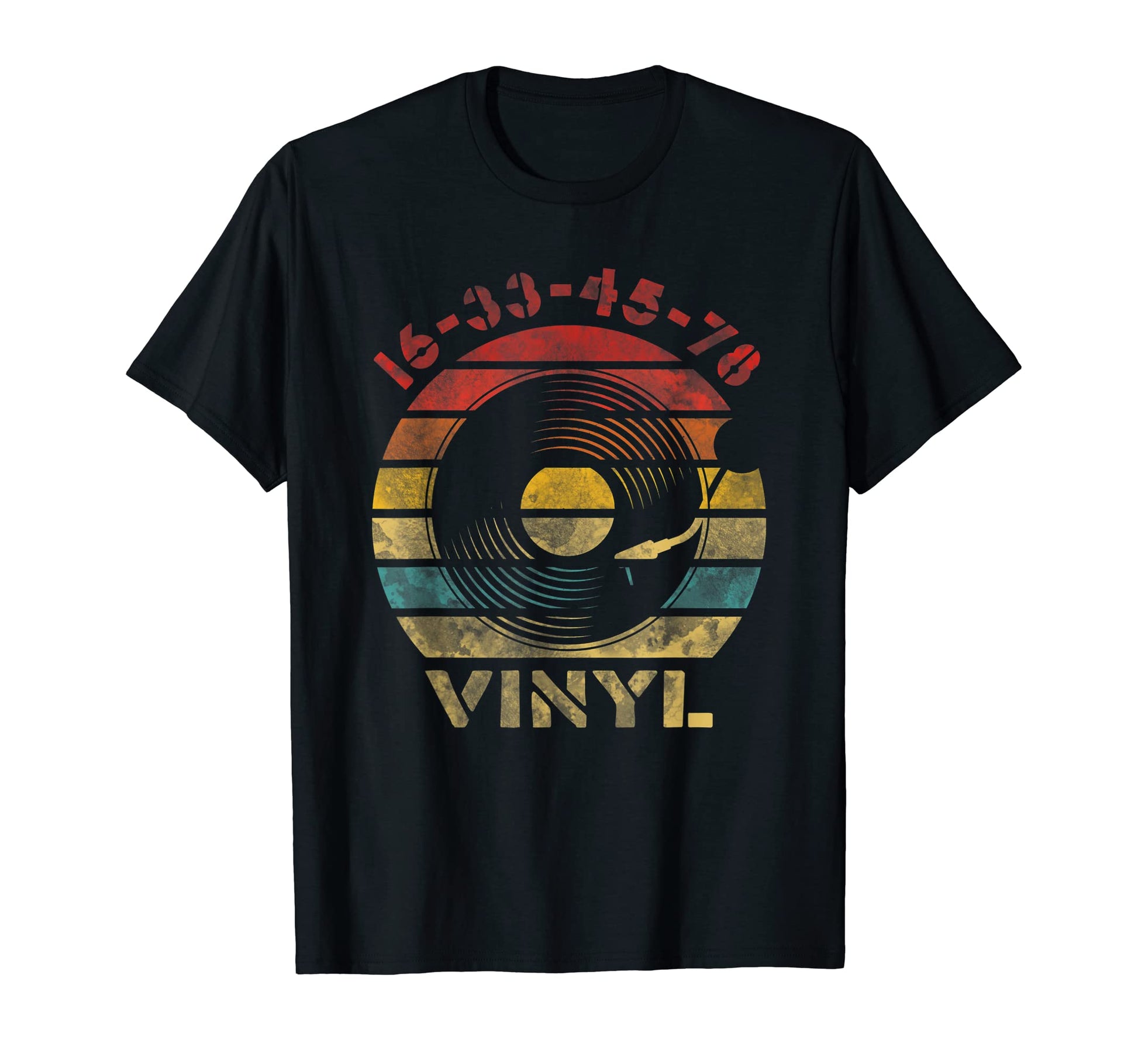 16 33 45 78 Rpm Vinyl Record Music T-Shirt - Trendy Graphic Men Women - T-Shirt, Sweatshirt, Hoodie
