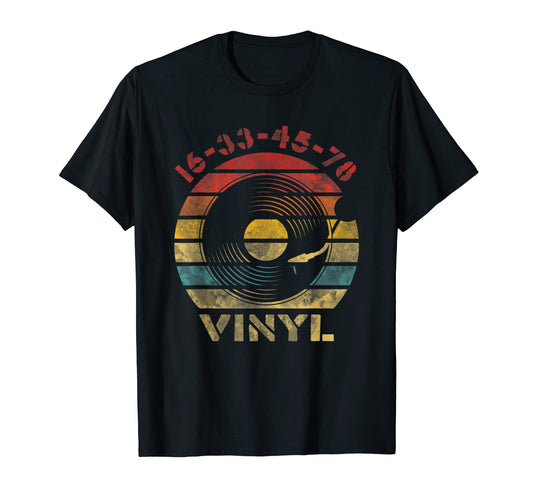 16 33 45 78 Rpm Vinyl Record Music T-Shirt - Trendy Graphic Men Women - T-Shirt, Sweatshirt, Hoodie