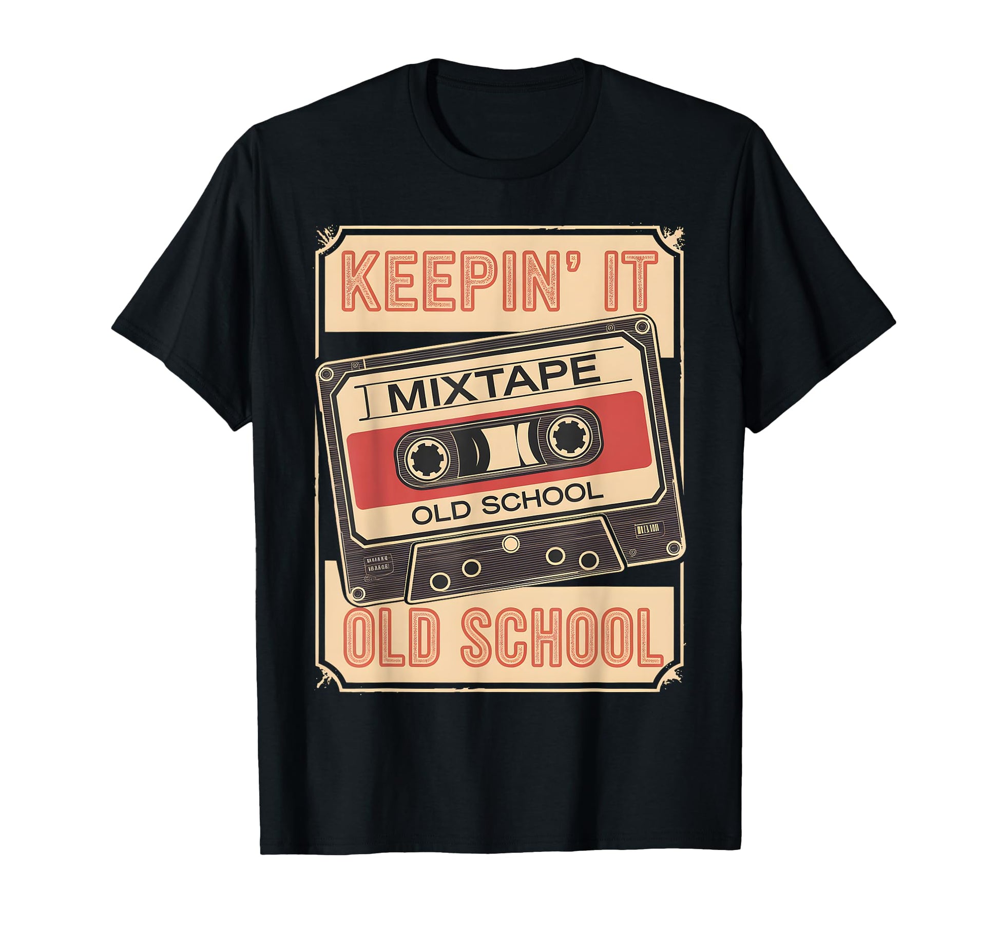 Old School Hip Hop 80S 90S Cassette Tape T-Shirt - Graphic Print Unisex - T-Shirt, Sweatshirt, Hoodie